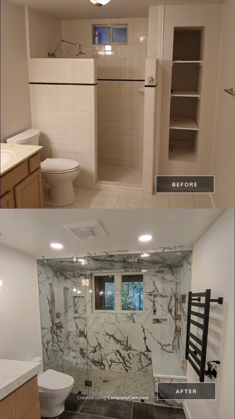 Boerne Master Bathroom Remodel with Custom Walk-In Shower by Legacy Bath and Kitchen