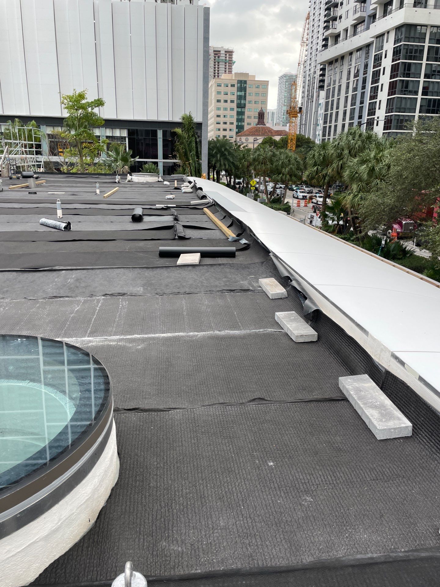 Commercial Roofing Installation and Foundation Waterproofing in Miami by AJF ROOFING INC