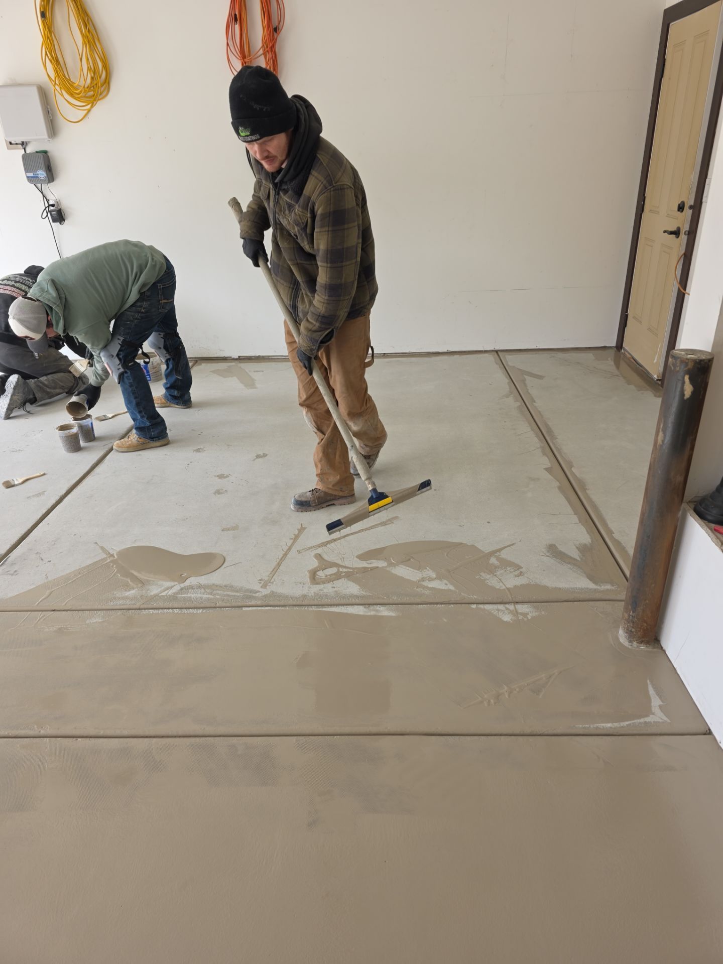 Custom Polyaspartic Garage Floor Coating Hayden ID by Croc Coatings, LLC