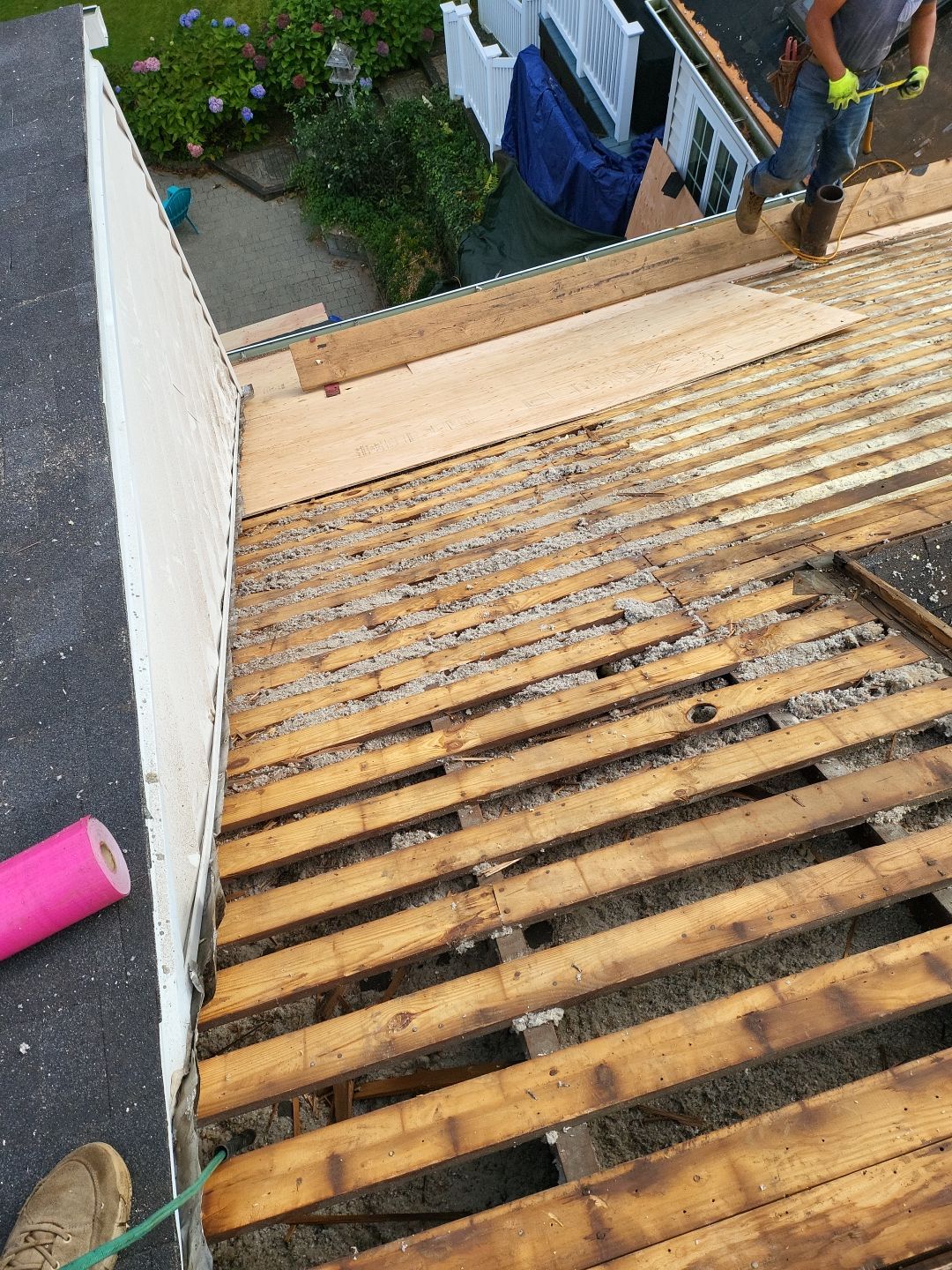 Residential Roofing Installation using Owens Corning Duration Onyx Black by A Plus Exterior