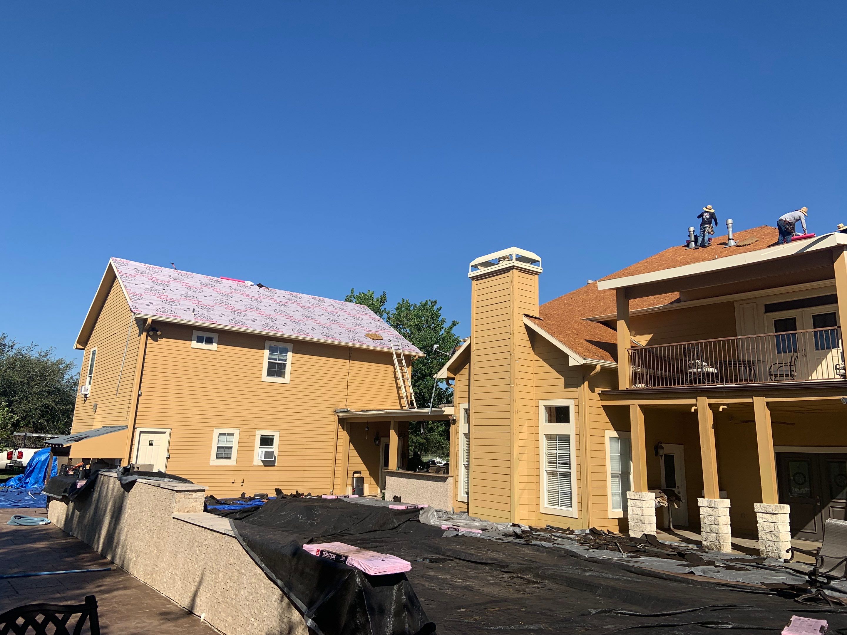 Residential Roofing Installation using Owen's Corning Duration (Lifetime) Shingles by Roof Repair Company