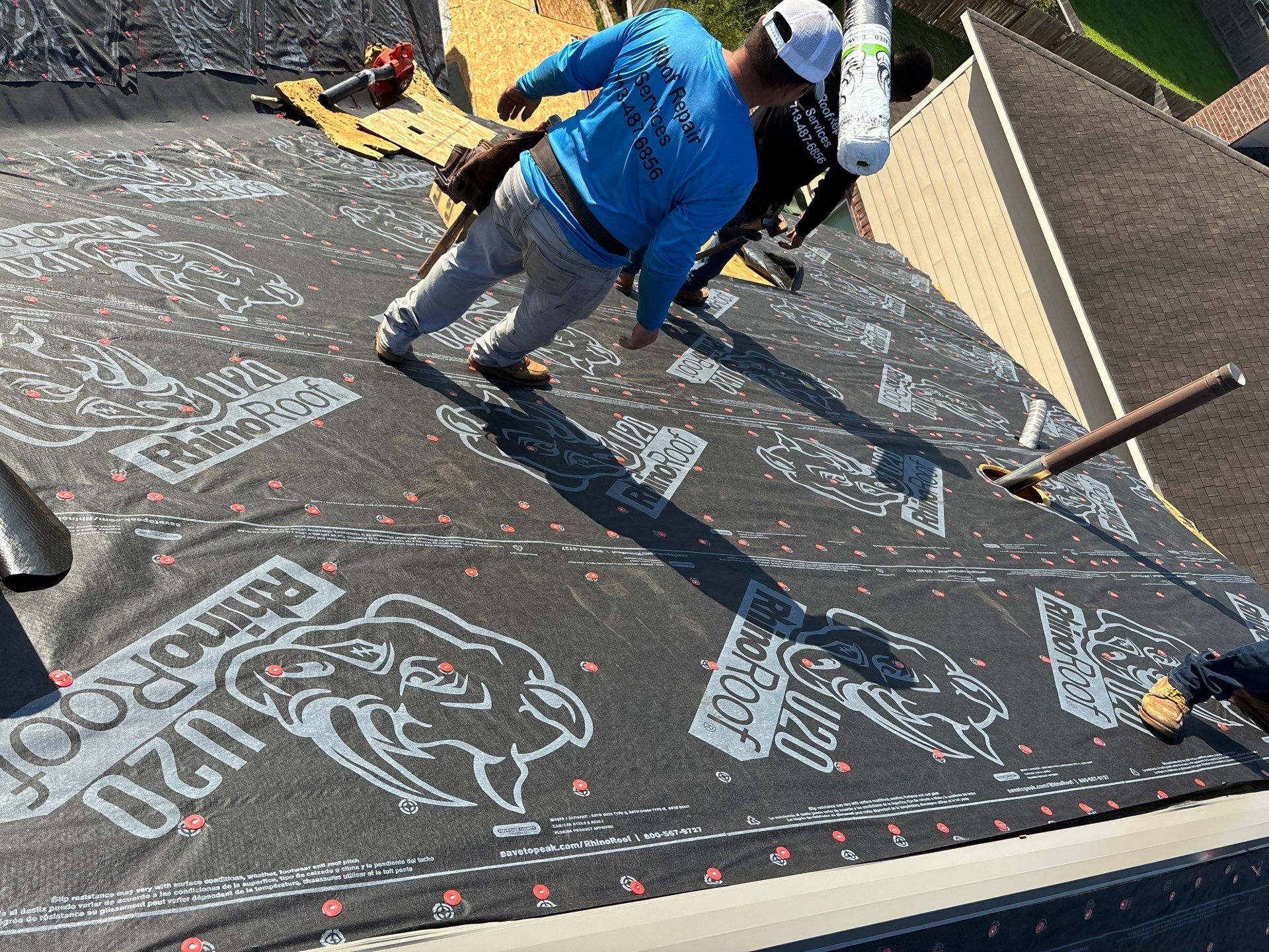 Residential Roofing Installation using Owen's Corning Duration (Lifetime) Shingles by Roof Repair Company