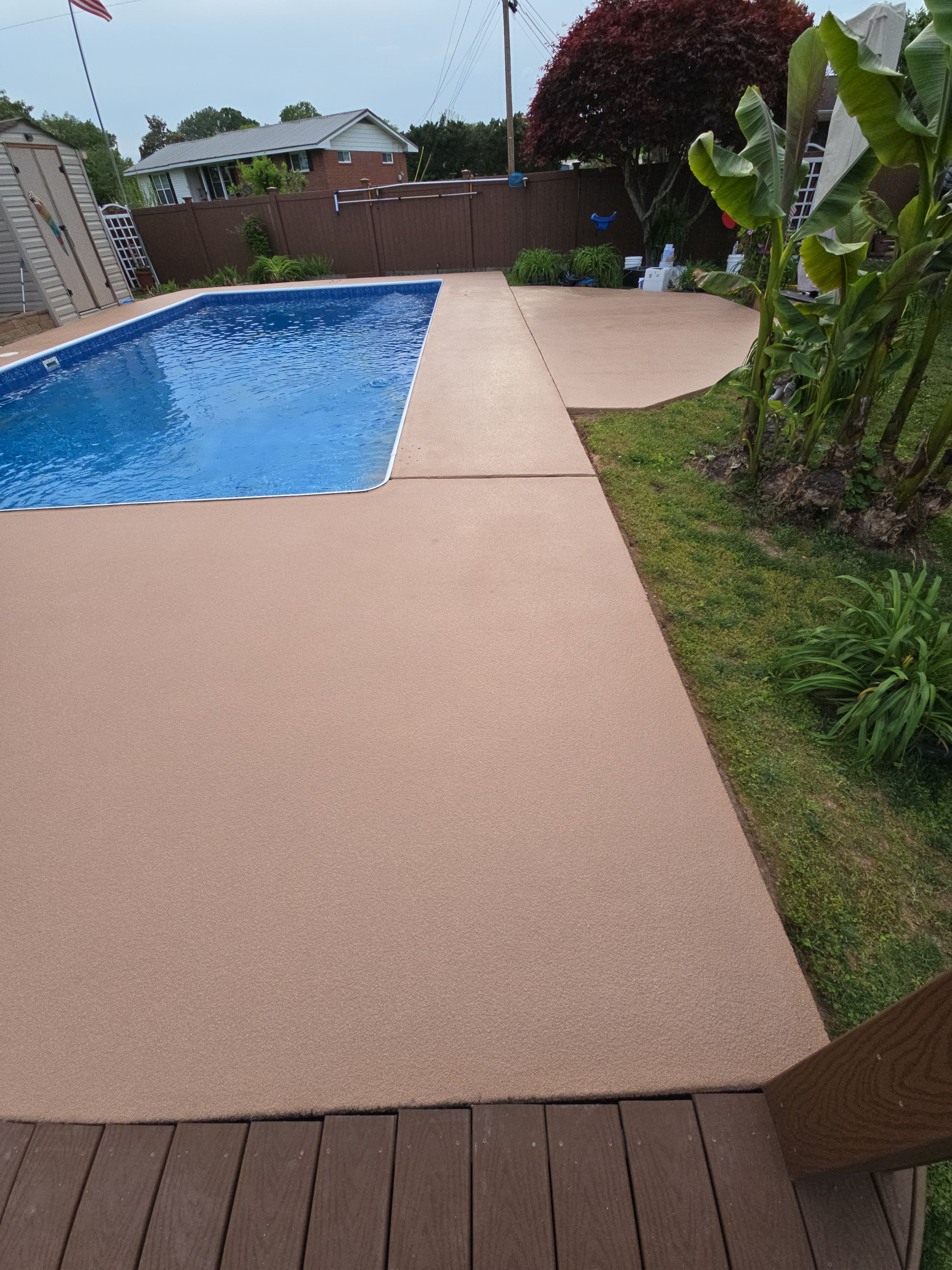 Beautiful Pool Deck in Rossville, GA by Elite Floor Solutions