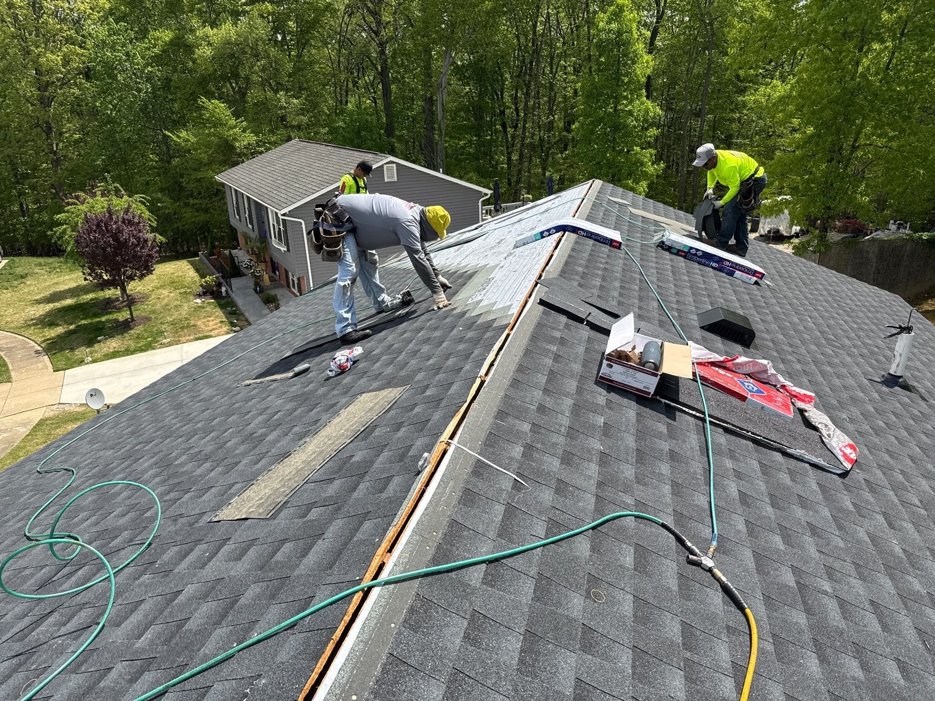Residential Roofing Installation using GAF Timberline HDZ by Matter Construction, LLC
