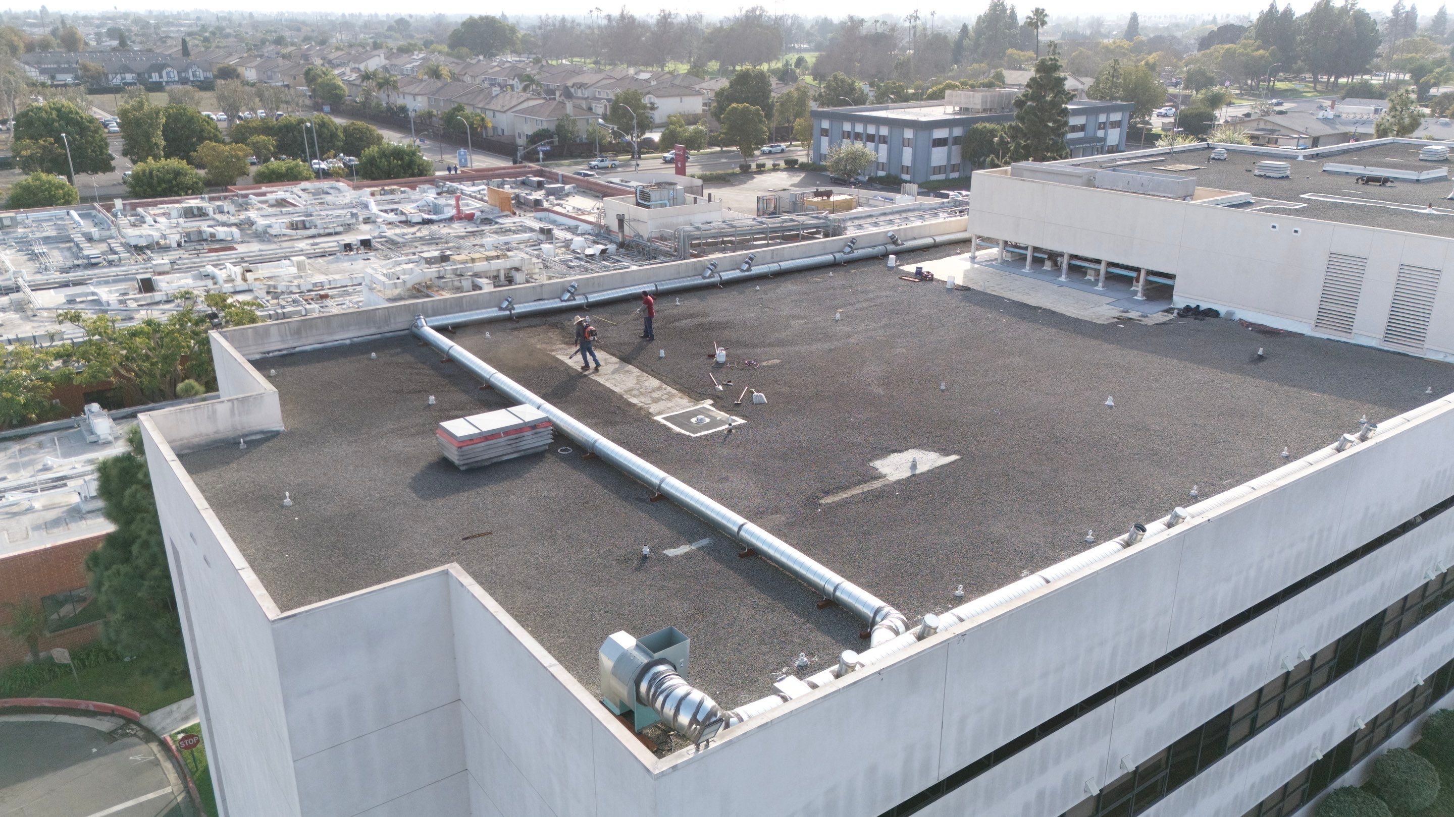 Project in Anaheim by Shark Commercial Roofing Systems