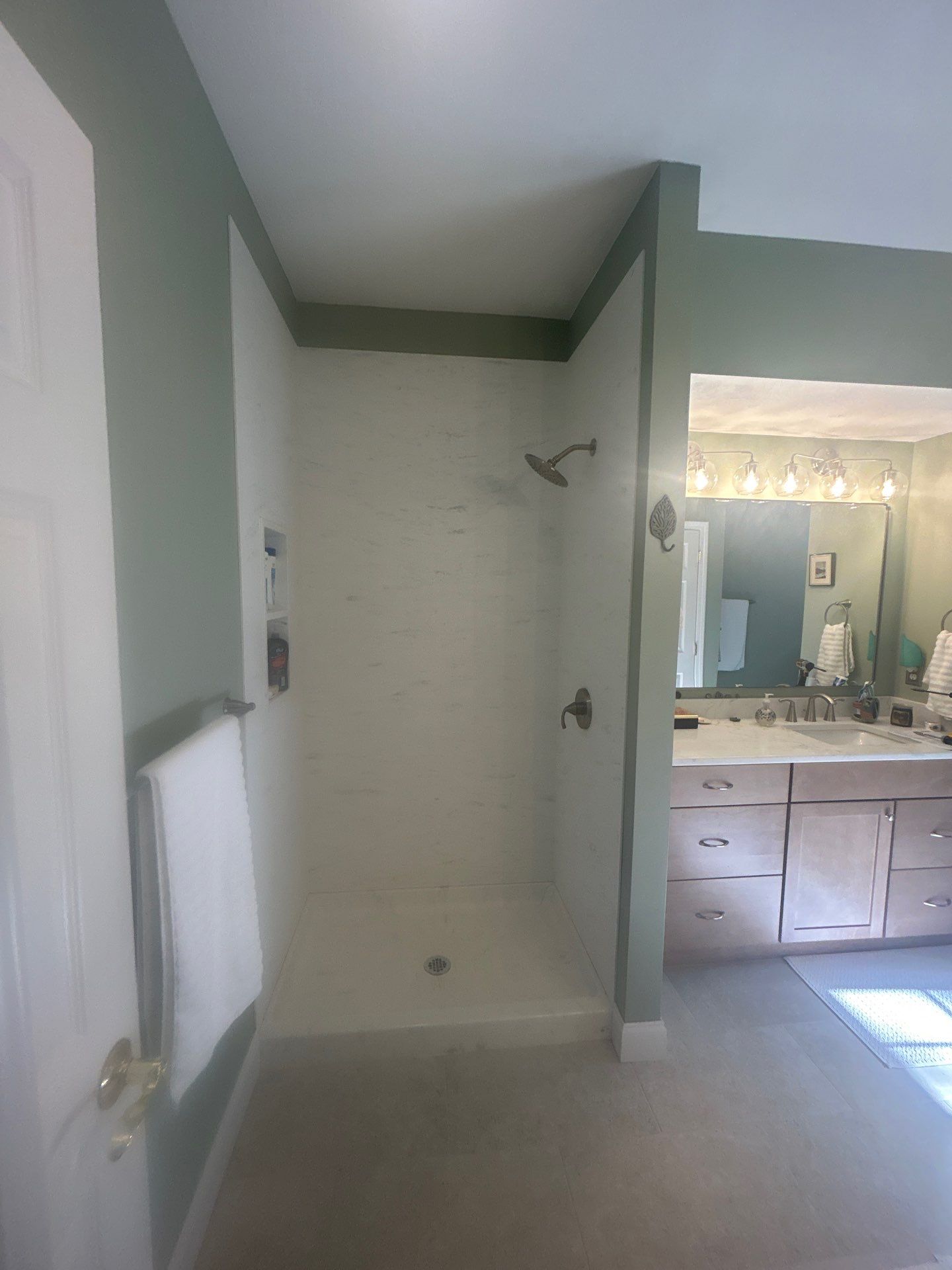 Bathroom Upgraded with Tempered Shower Glass by Cheshire Glass Company