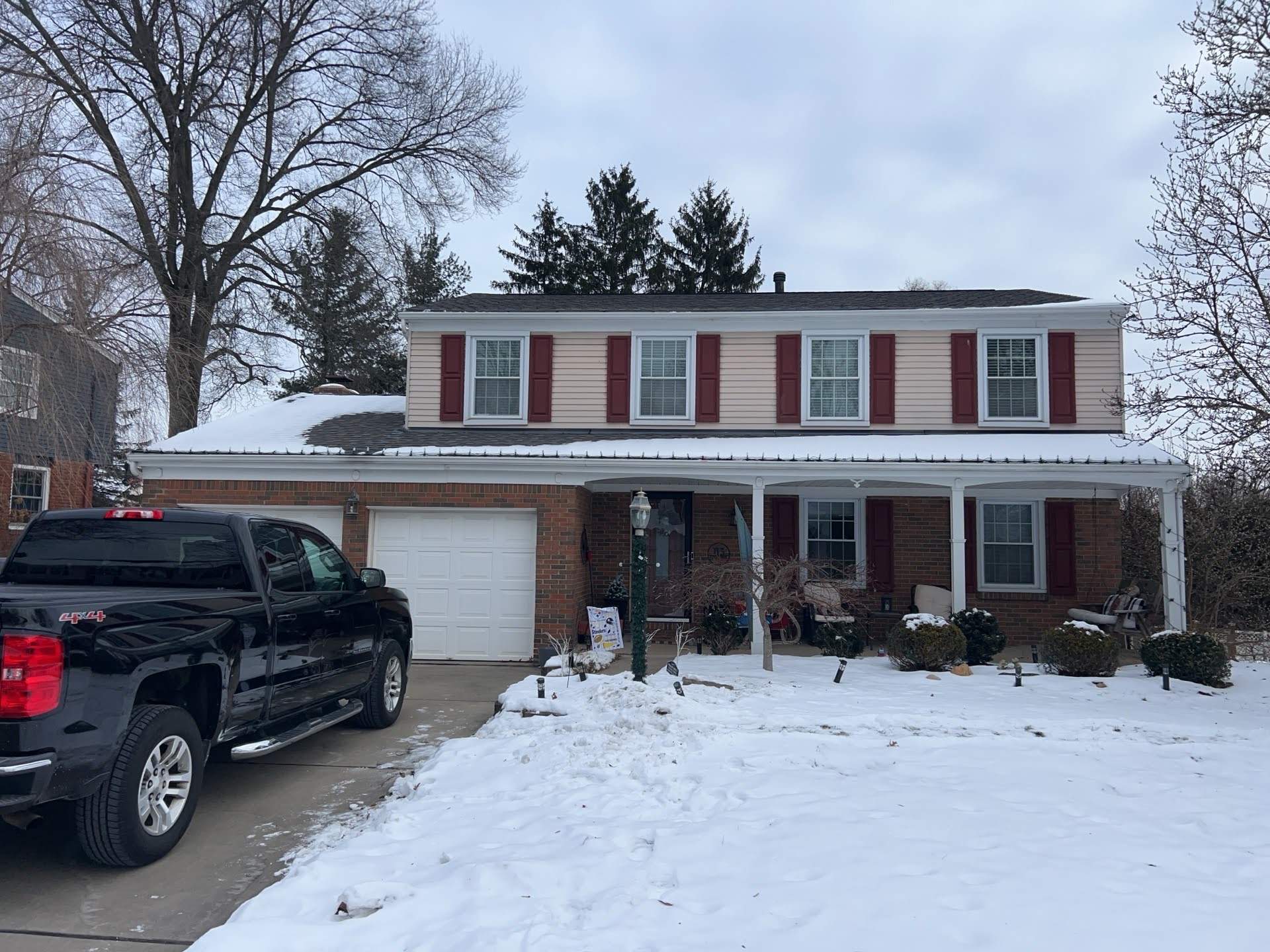 James Hardie Vinyl Siding Installation on Two-Story Brick Home in Sewickley by Ideal Siding Pittsburgh