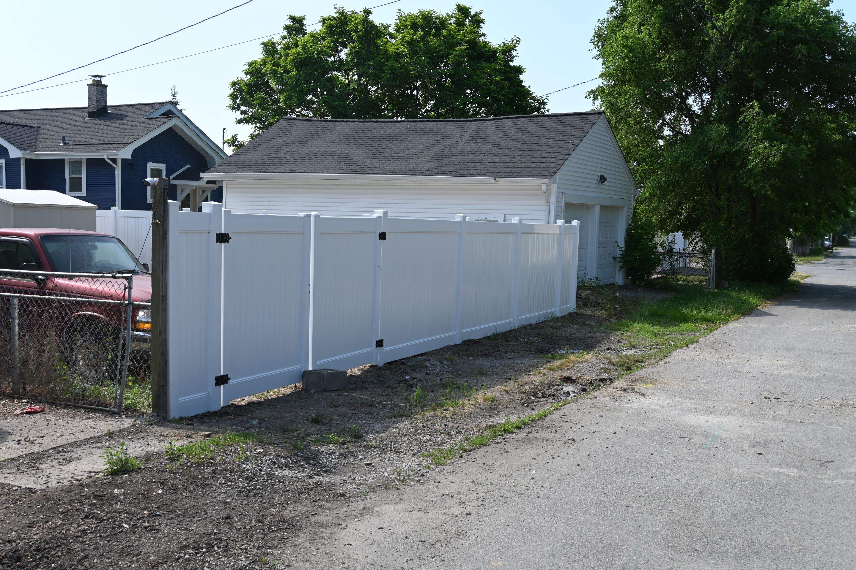 Wood to Vinyl Fence Replacement by Kraz Construction