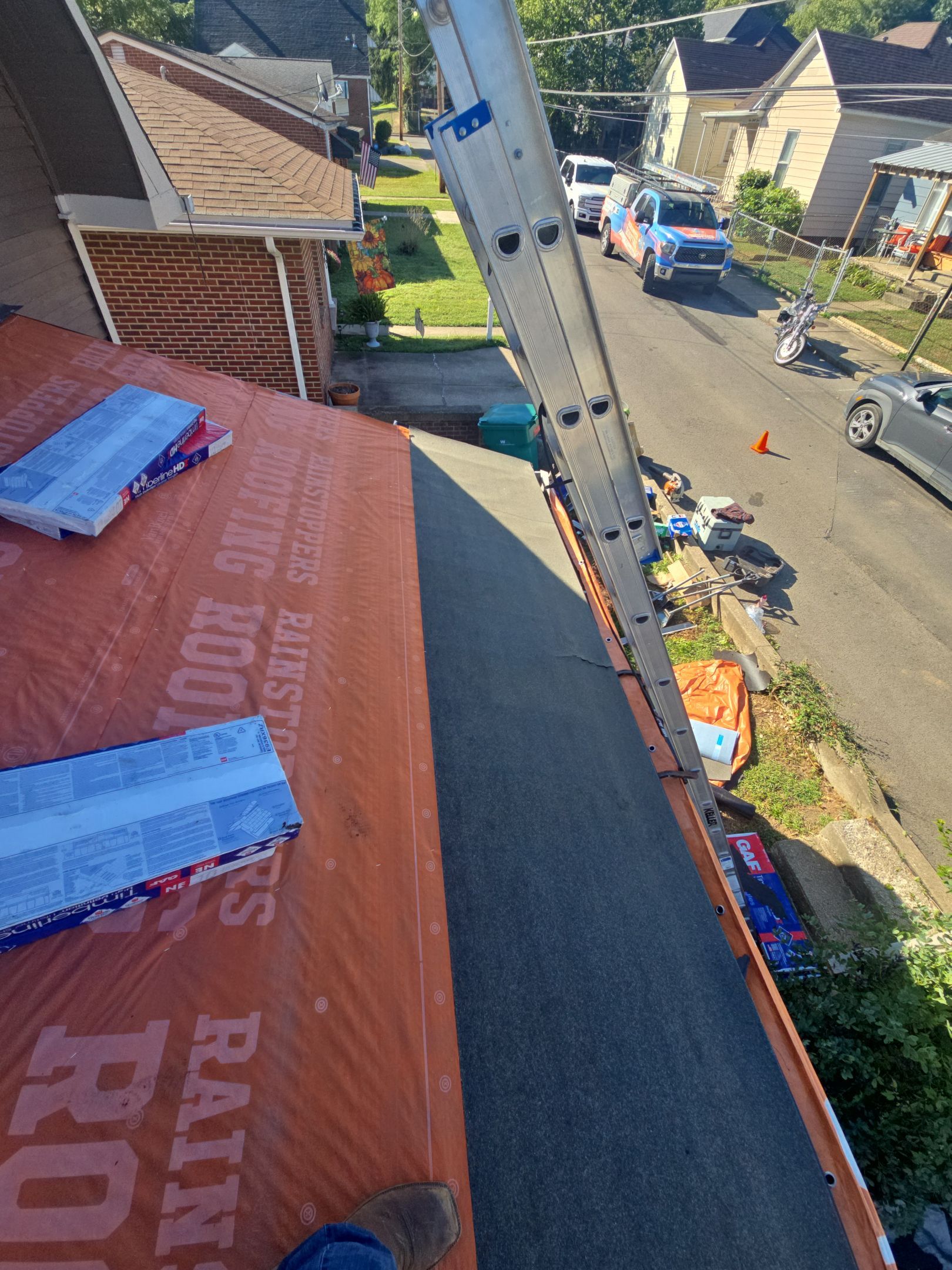 Residential Roofing Installation using GAF Timberline HDZ Shakewood by Rainstoppers Roofing