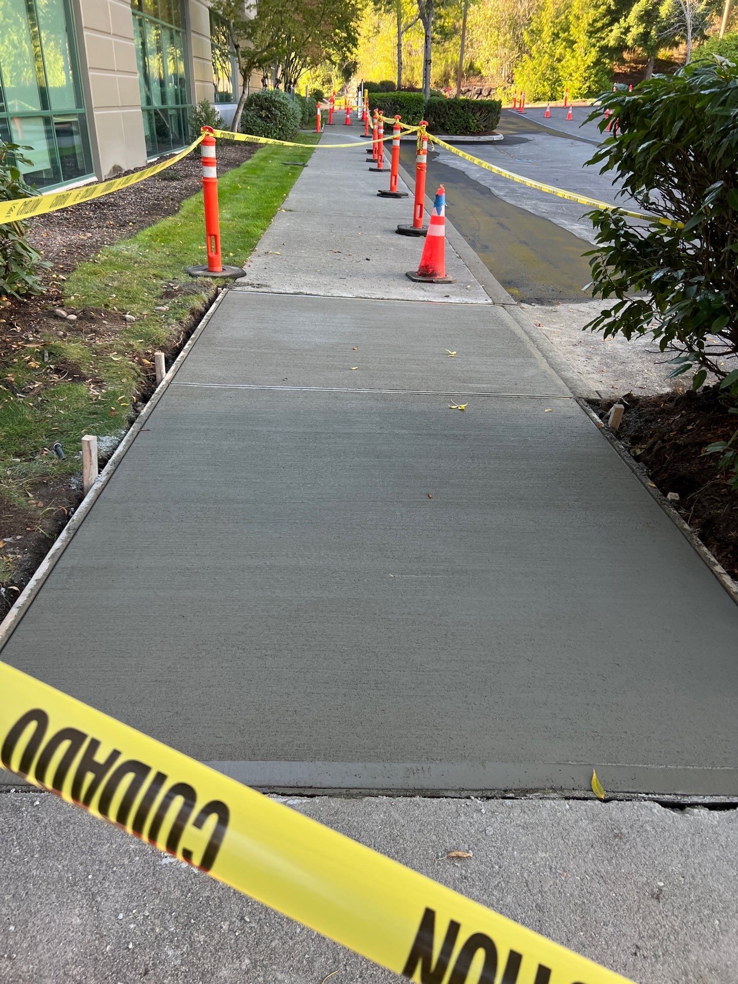 Kidder Matthews | Parking Lot Sealcoating & Striping with Concrete Curb & Patch Repairs  by Jireh Asphalt & Concrete Inc 