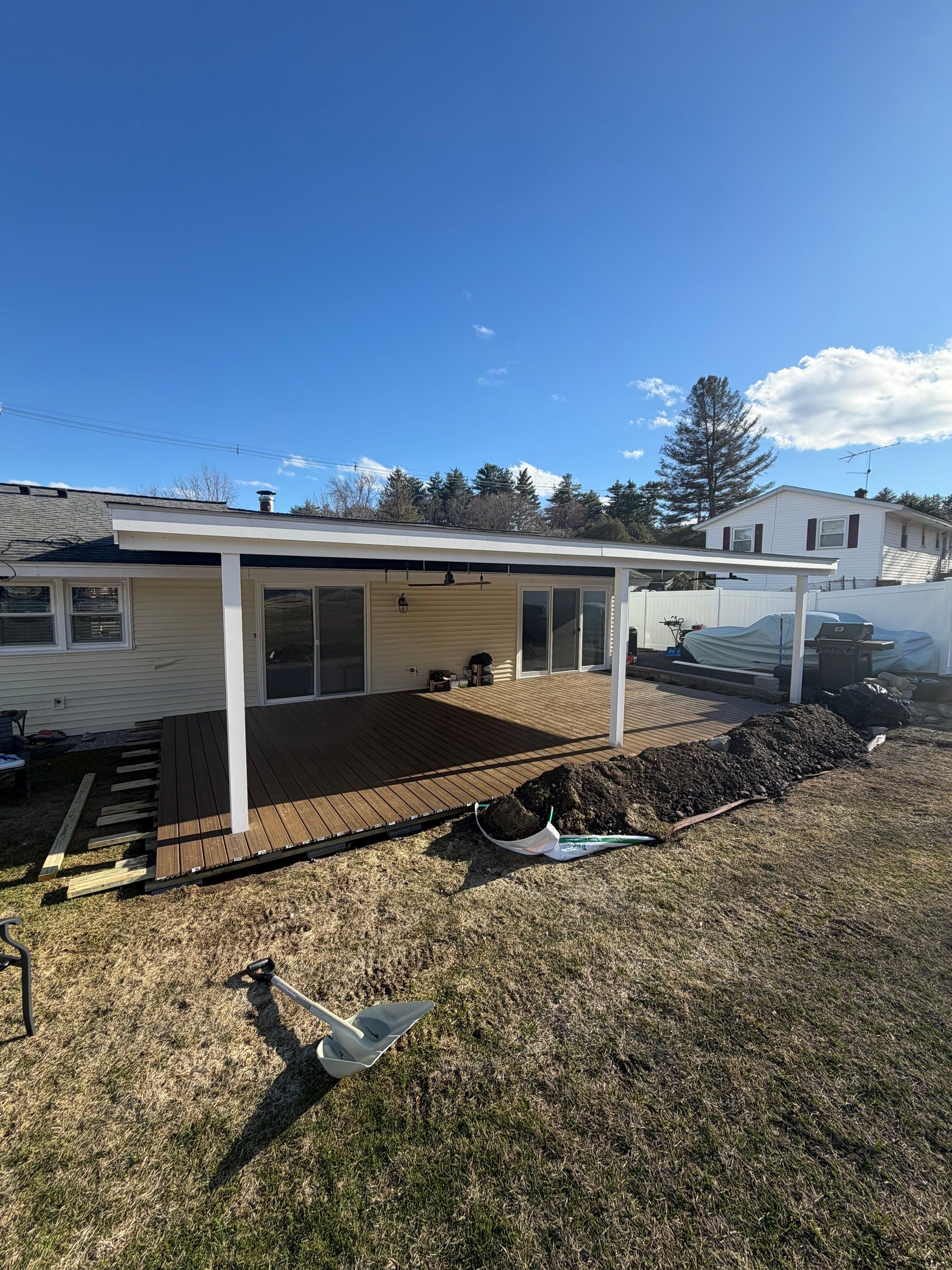 Composite Deck Installation in Hudson by UBrothers Construction