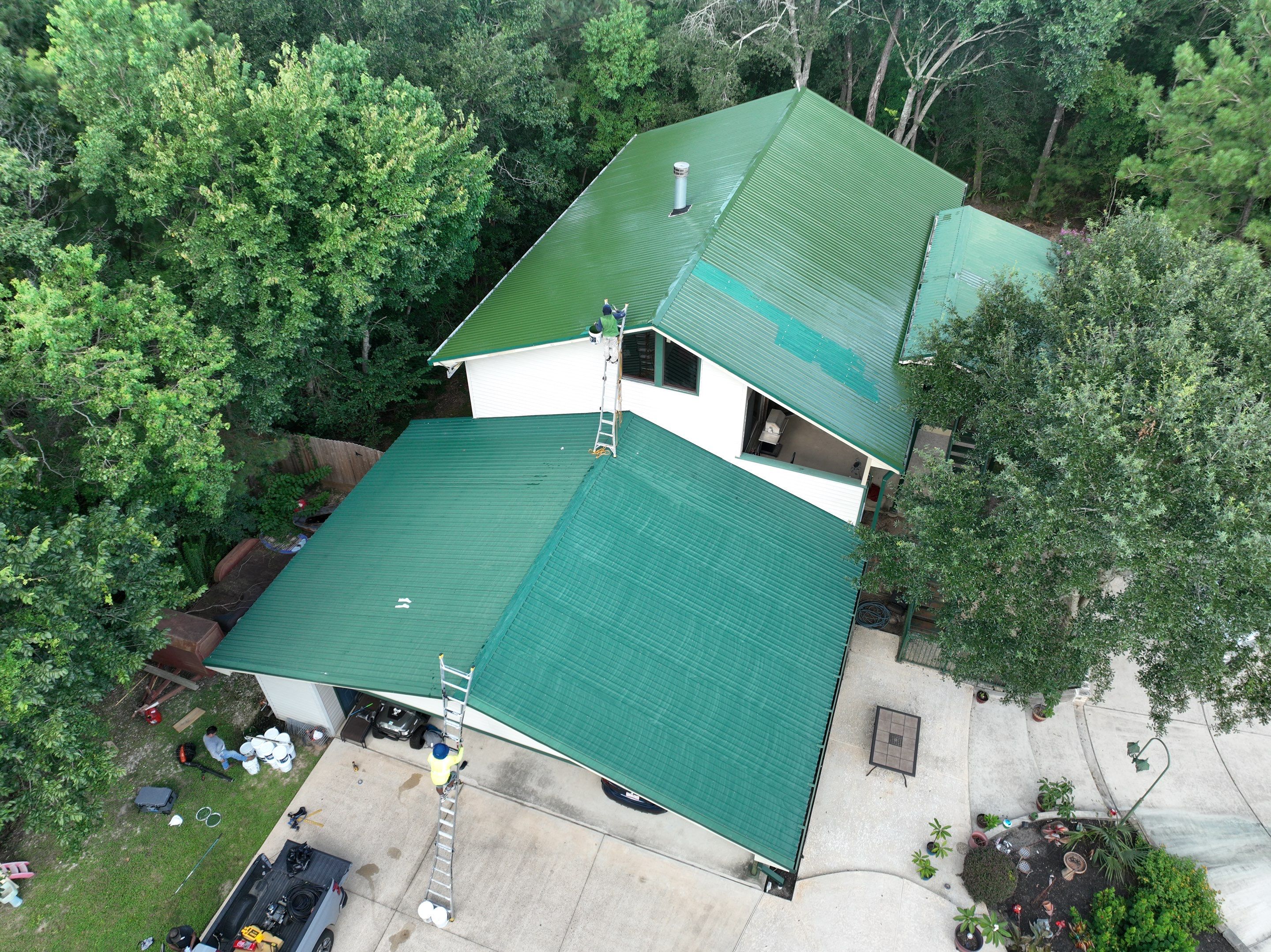 Metal Roof Coating by Roof Concepts Construction