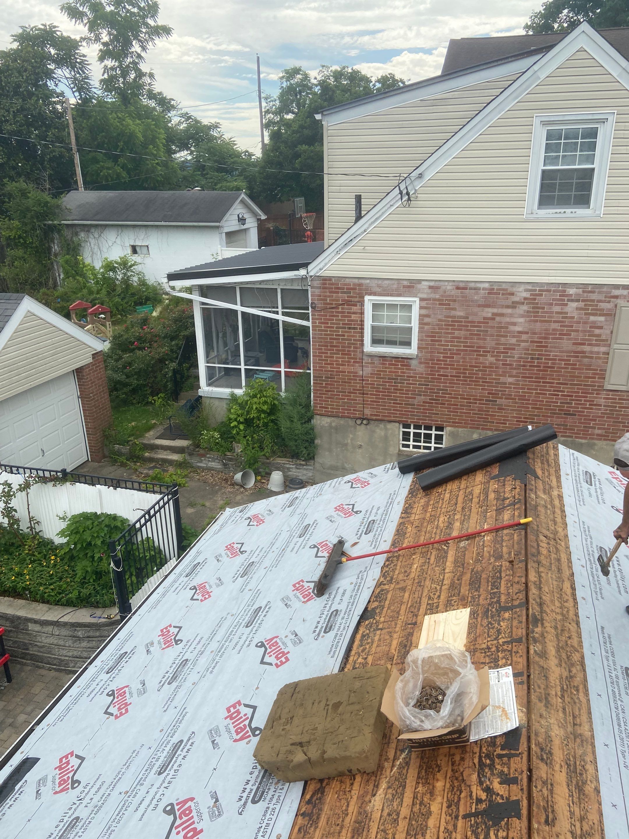 Metal Roofing, Skylights, Porch Build by Secure Construction Company Inc