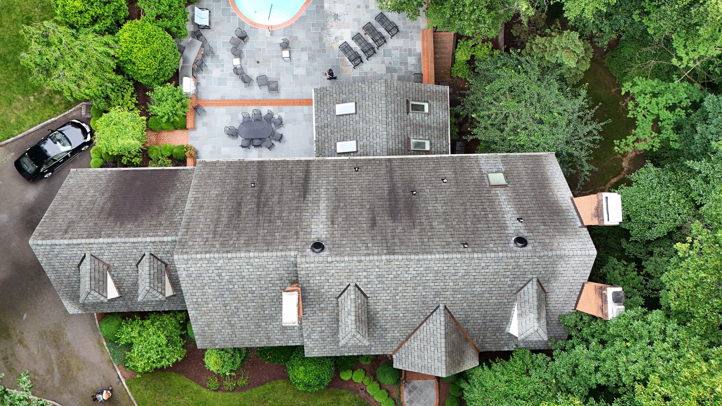 Premium Copper Gutter Replacement and Roof Wash in Midlothian by Cade Construction