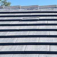 Saxony 900 Slate Dark Charcoal Blend  by Total Roofing System The Metal Roof Experts