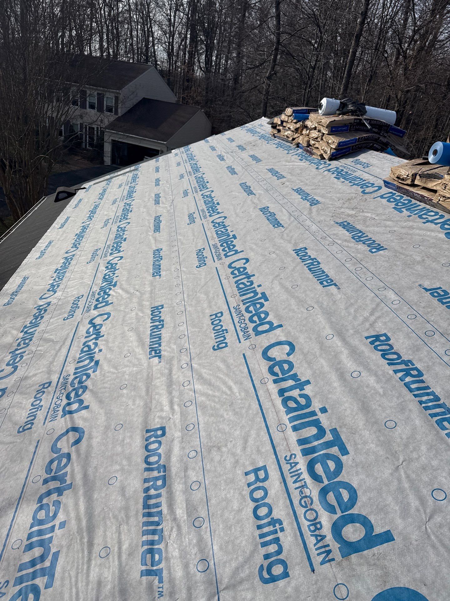 Fairfax Station :Residential Roof Replacement with CertainTeed Landmark Pro in Max Def Drift Wood  by RM Banning, Inc.