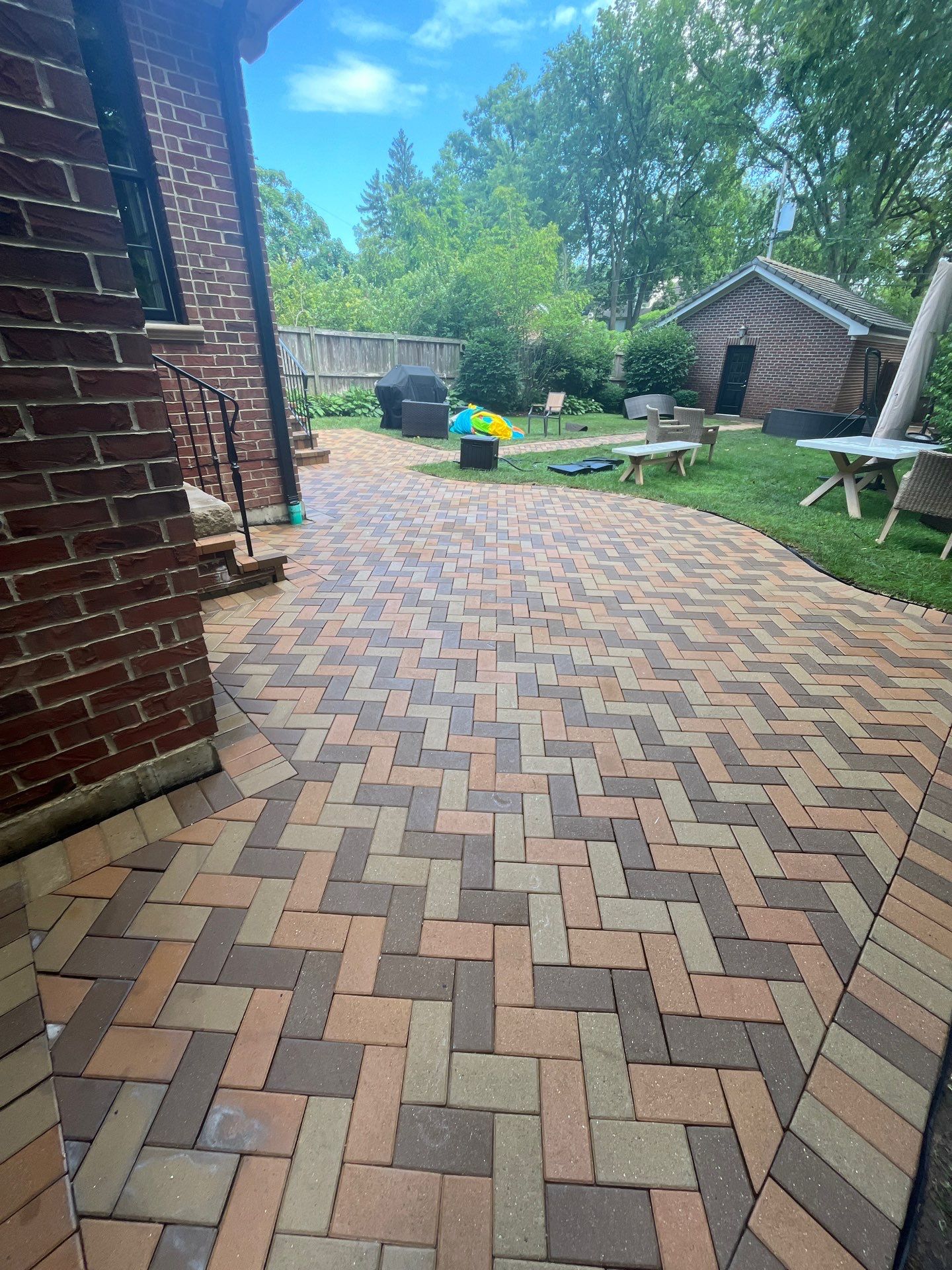 brick paver repair  using Structure bond Techniseal by Northern Power Washing LLC.