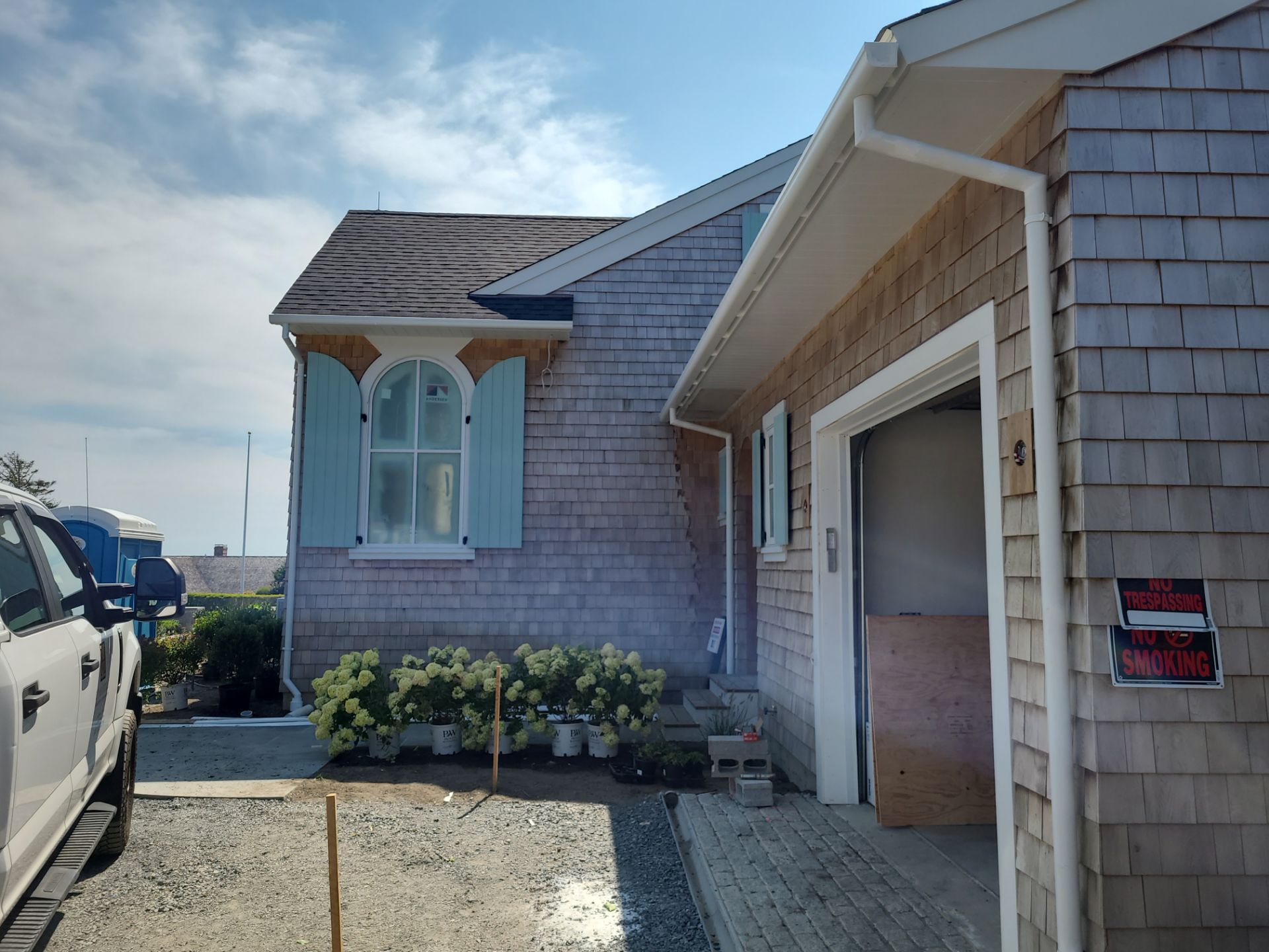 Gutter Installation using 4x5 FiberGlass Gutter and 3" Fiberglass Downspout by Gutter Pro Enterprises