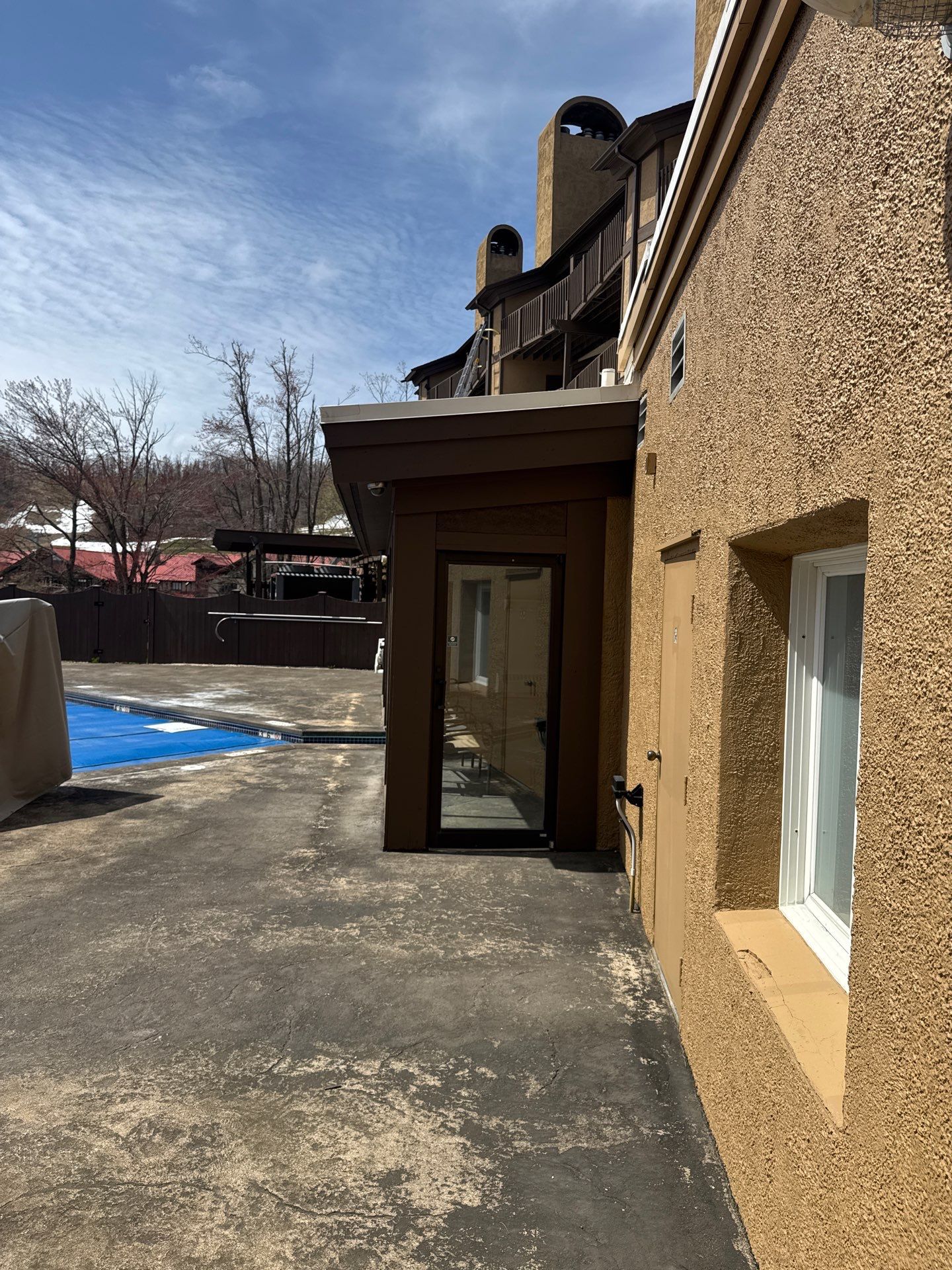 Gutter and Gutter Helmet Installation for Harbor Springs Hotel by Rainbow Seamless Systems