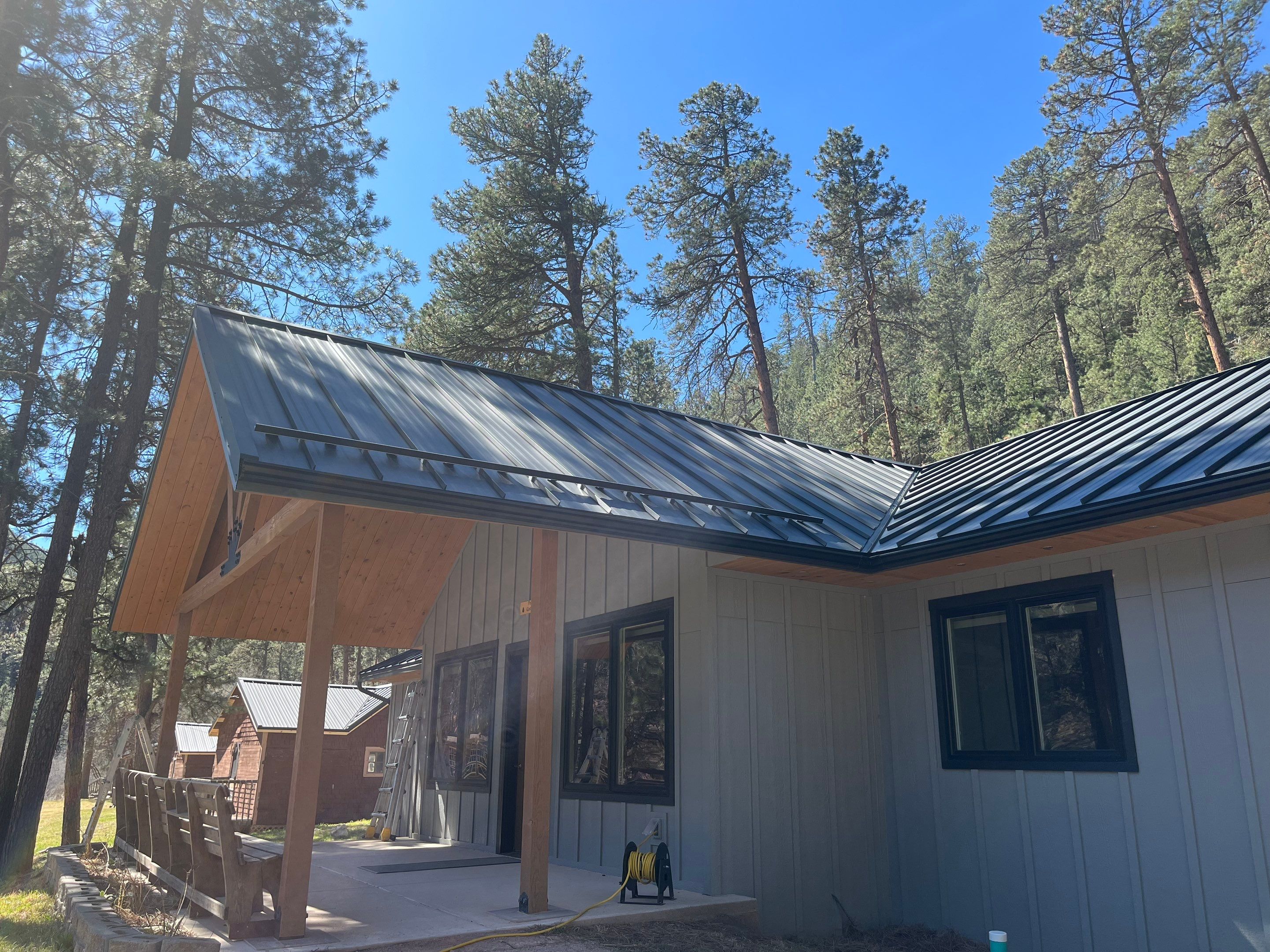 Residential Roofing Installation using Steel Roofing by Weather-Tite Exteriors LLC