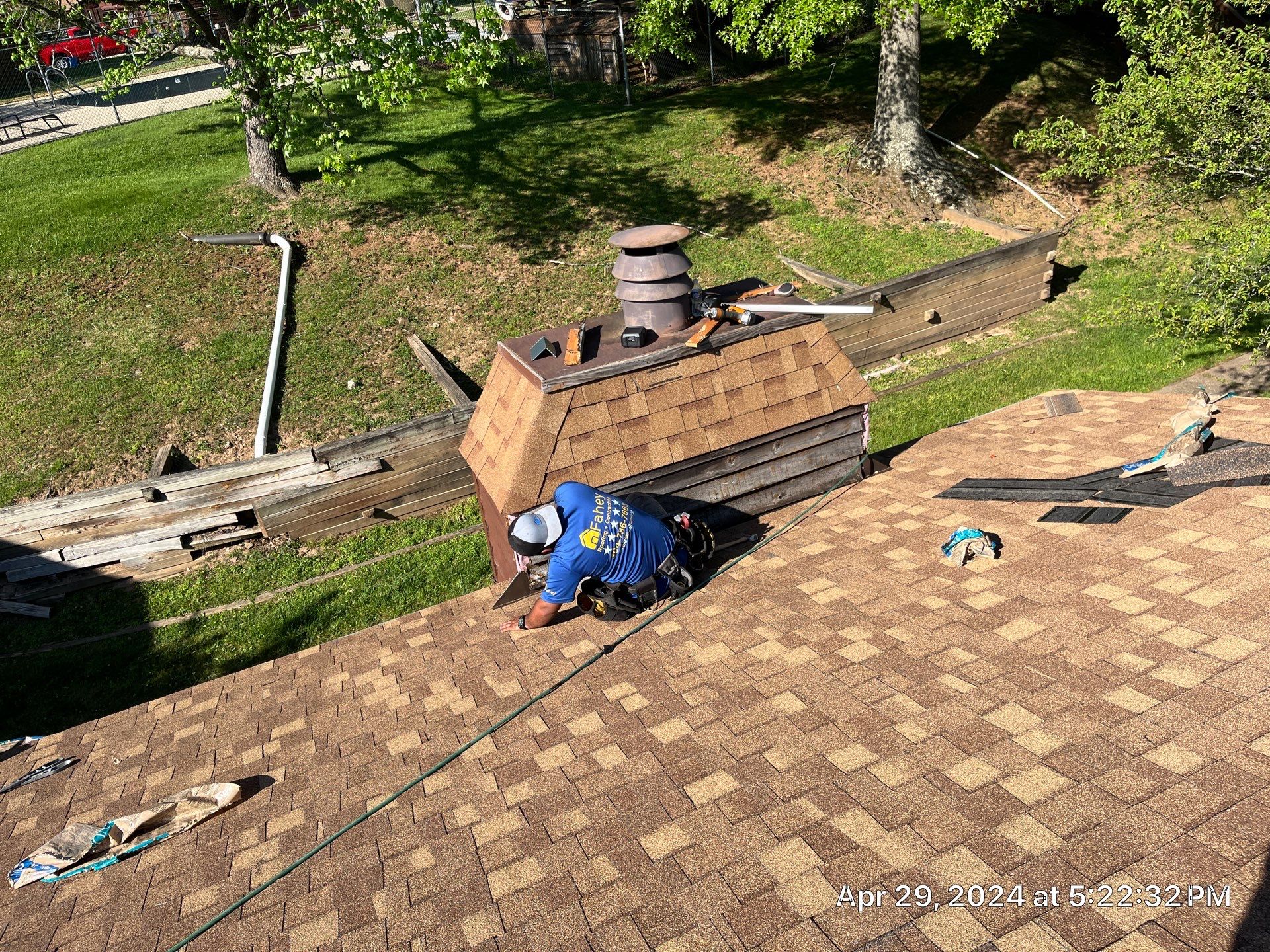 Commercial Roofing Installation using Certainteed Landmark Pro Shingles by Fahey Roofing + Contracting