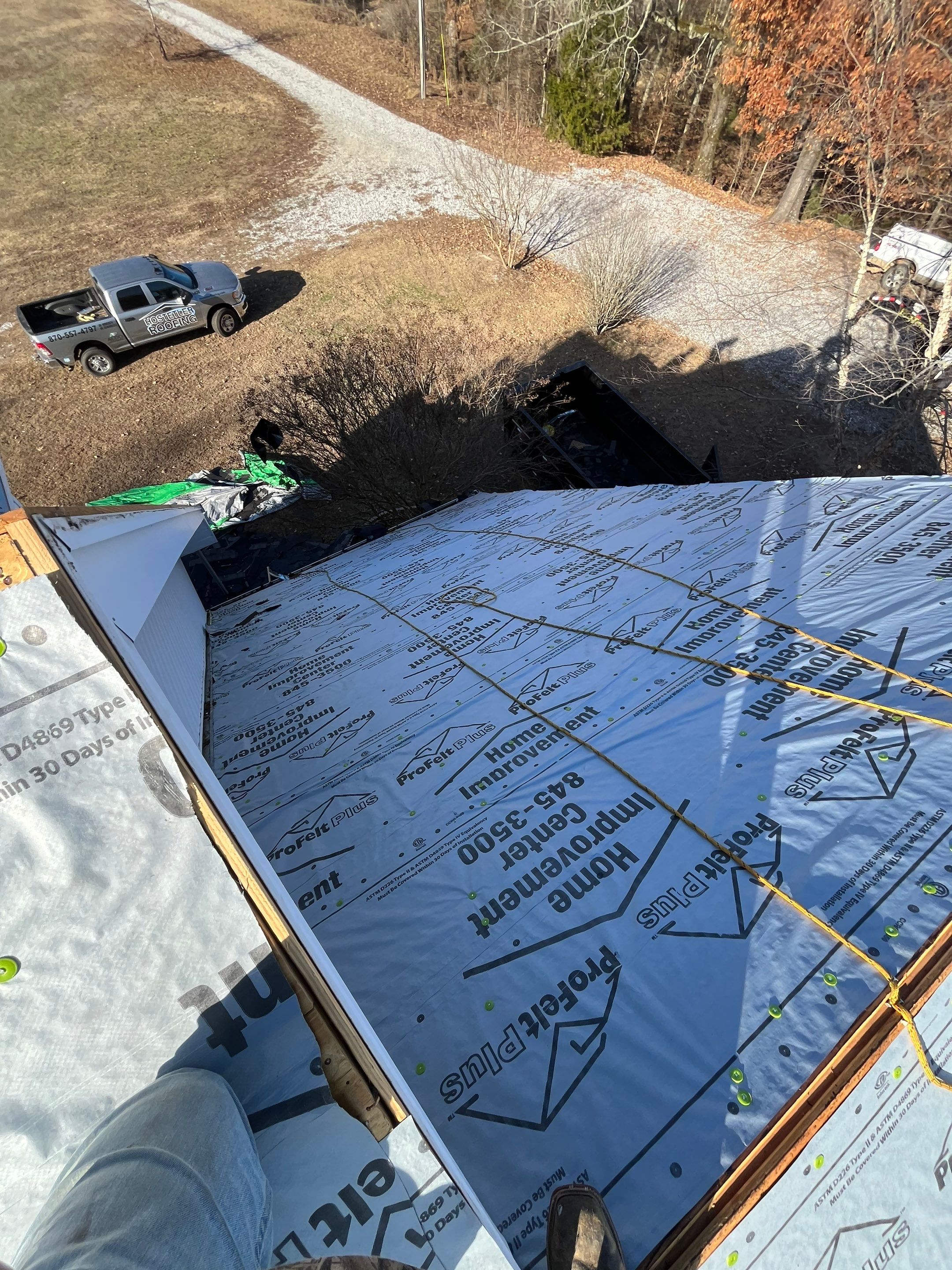 Residential Roofing Repair using CertainTeed XT25: Moire Black by Hostetler Roofing