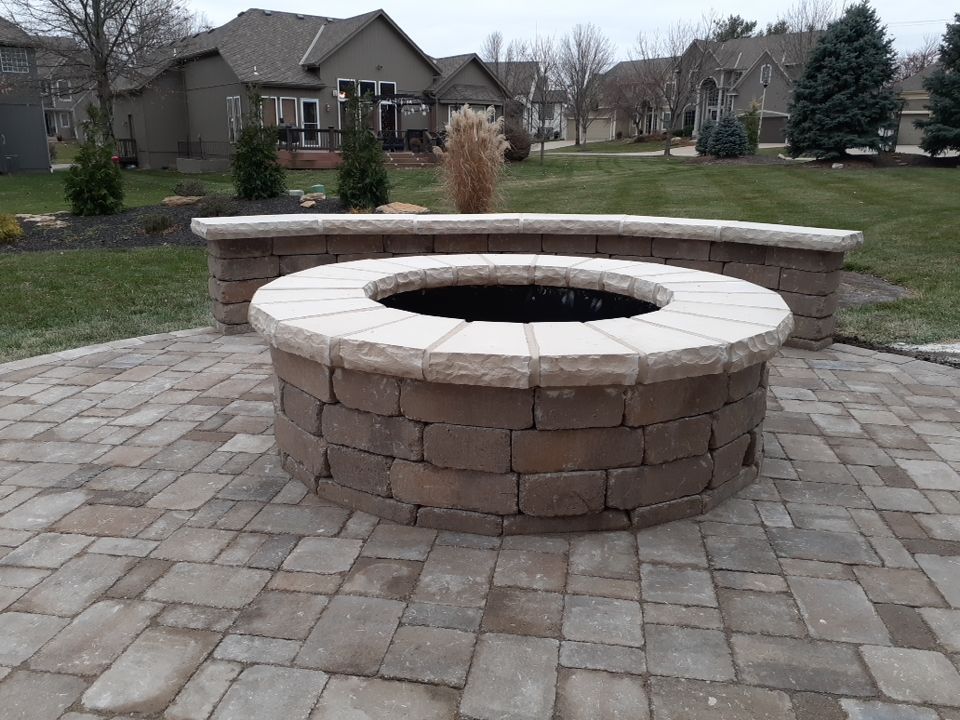 Back Yard Paver Patio by LAND ESCAPES LLC