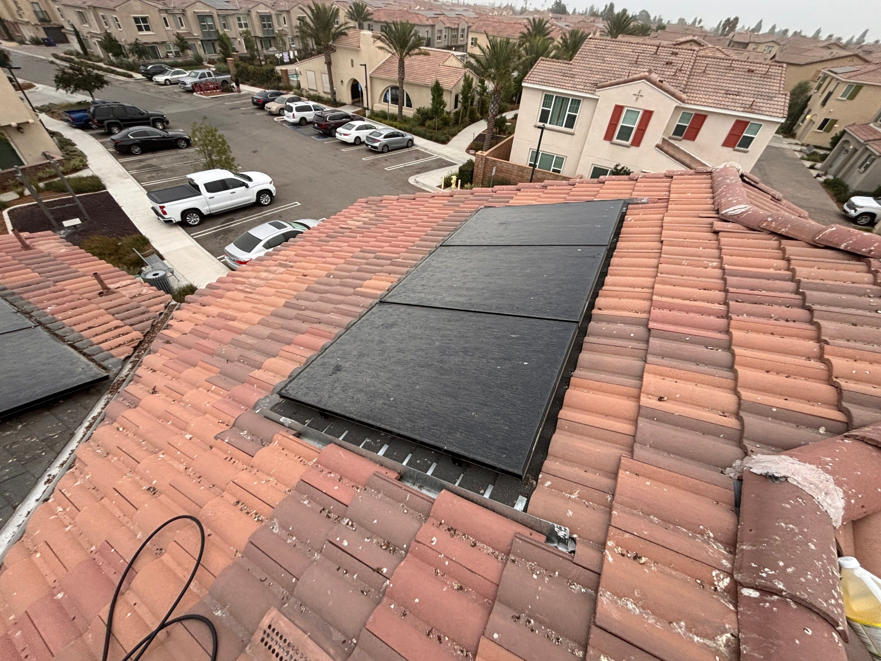Solar Panel Bird Proofing in Fontana Ca by Palm Coast Solar Cleaning