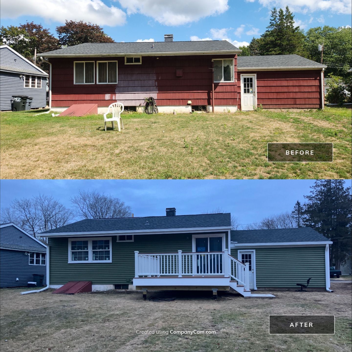 Beautiful Siding Transformation with Cert. Monogram D/4 Clapboard, Olive Grove by DiGiorgi Roofing and Siding Inc