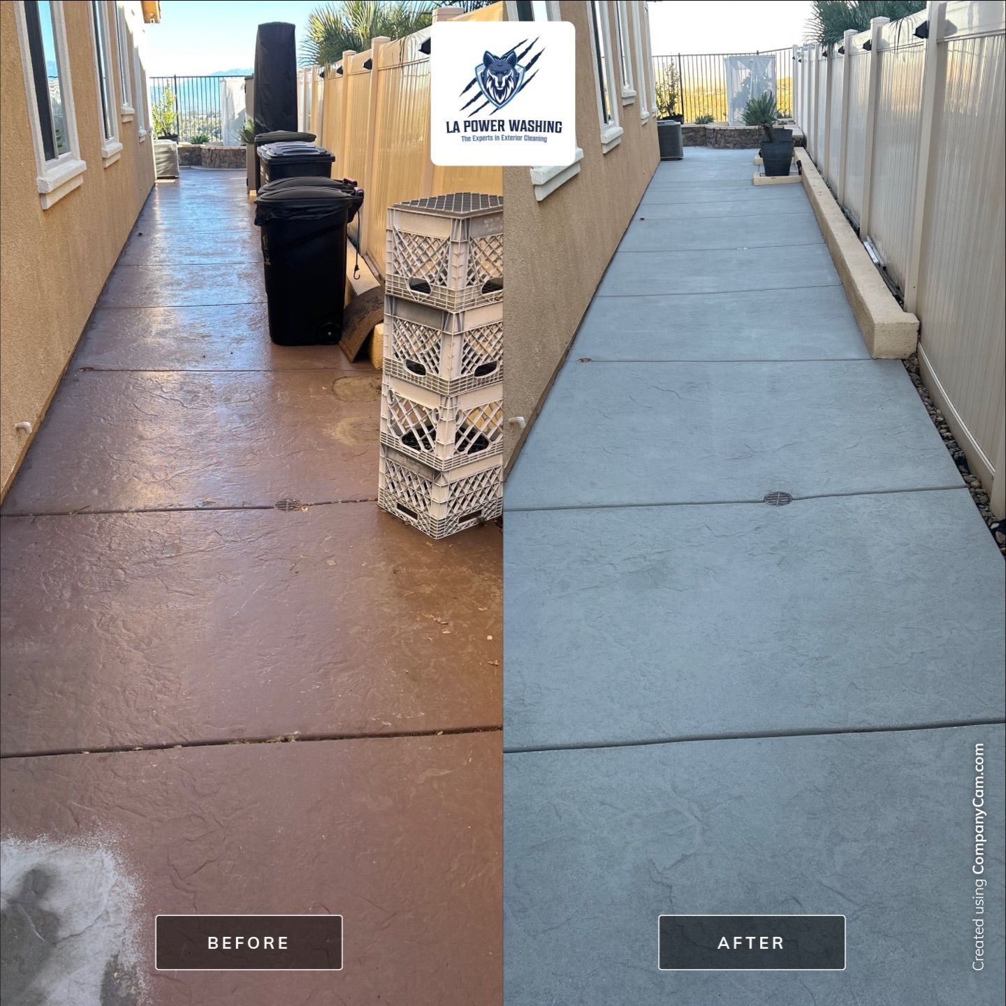 Sandblasting Paint Off Concrete & Sealing in Lake Elsinore, CA by La Power Washing Inc