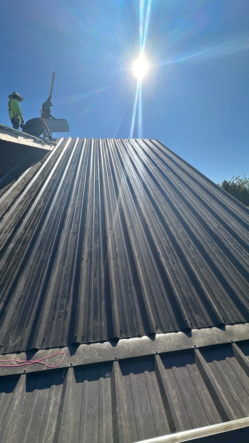 Ash Gray Exposed Fastener  by Reimagine Roofing
