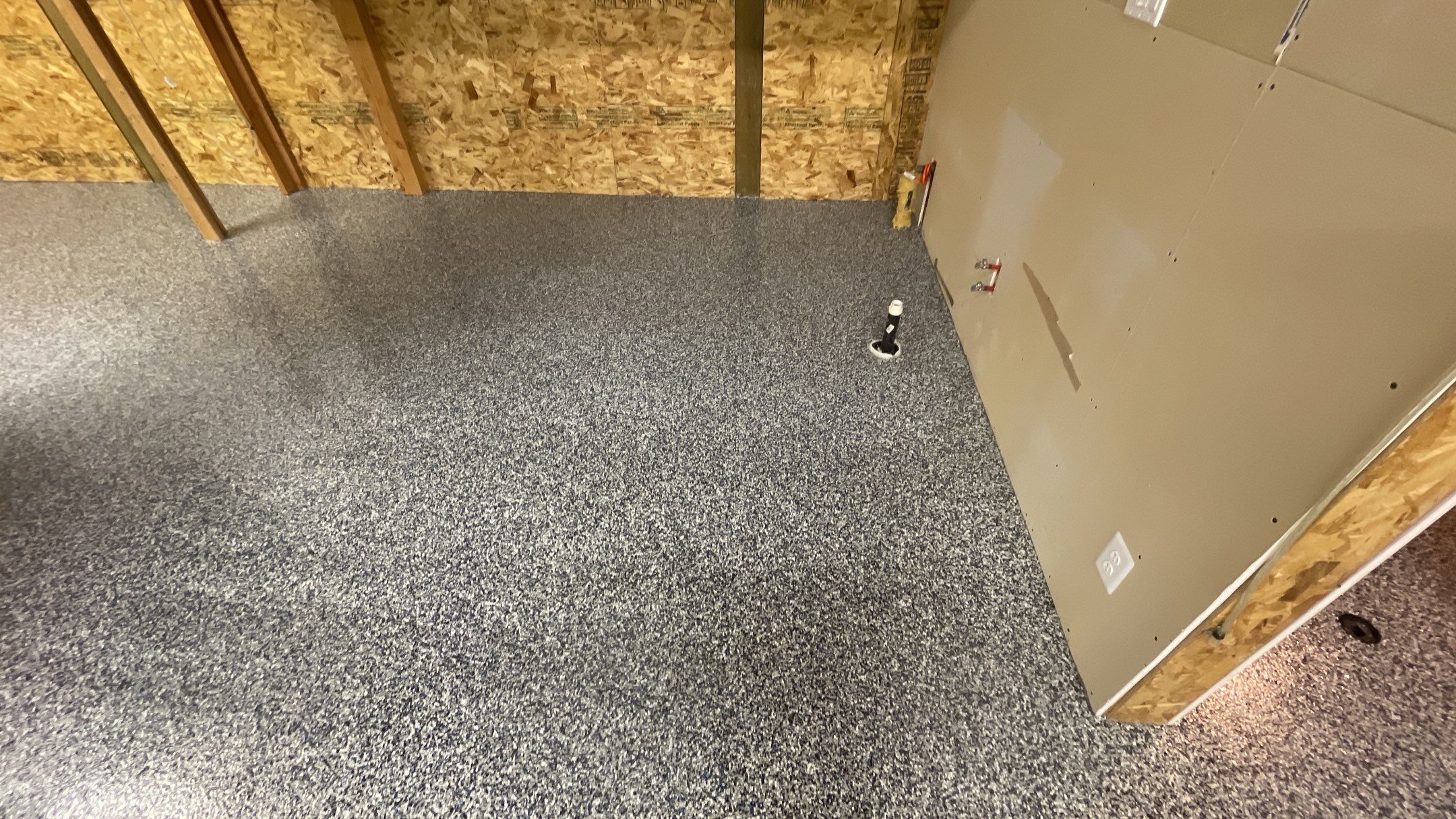 Airplane Hanger using Domino with Blue by Croc Coatings, LLC