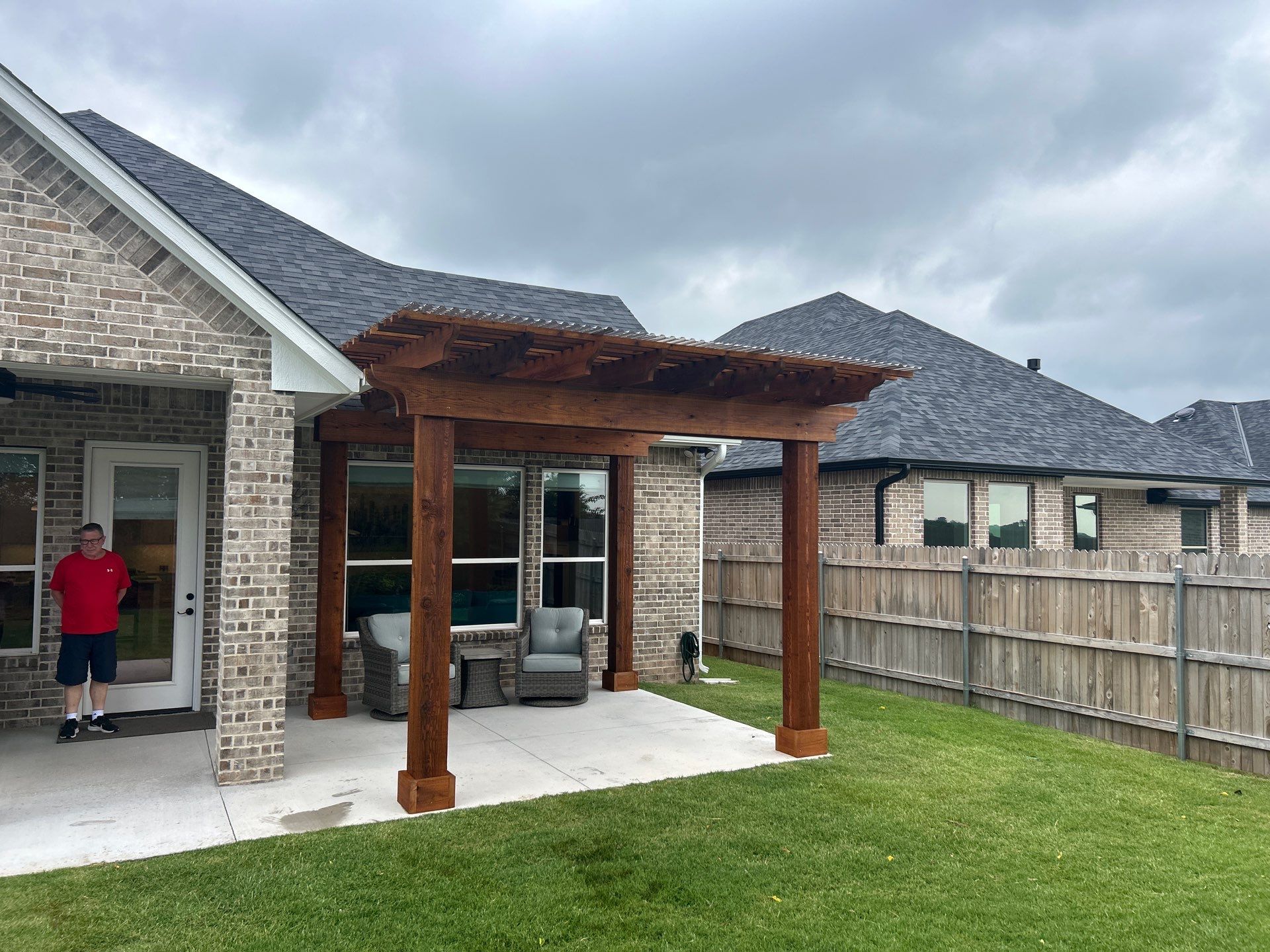 Pergola Build in Edmond, OK by McCann's Roofing and Construction