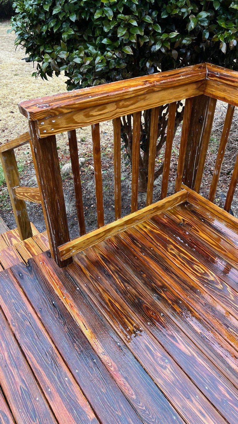 Painted Deck blasted, then sealed by DuraSeal