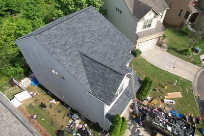 Residential Roof Replacement using Owens Corning Trudef Twilight Black