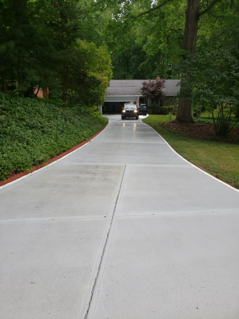 Deck clean using cleaner by G&H Home Tech Pros LLC