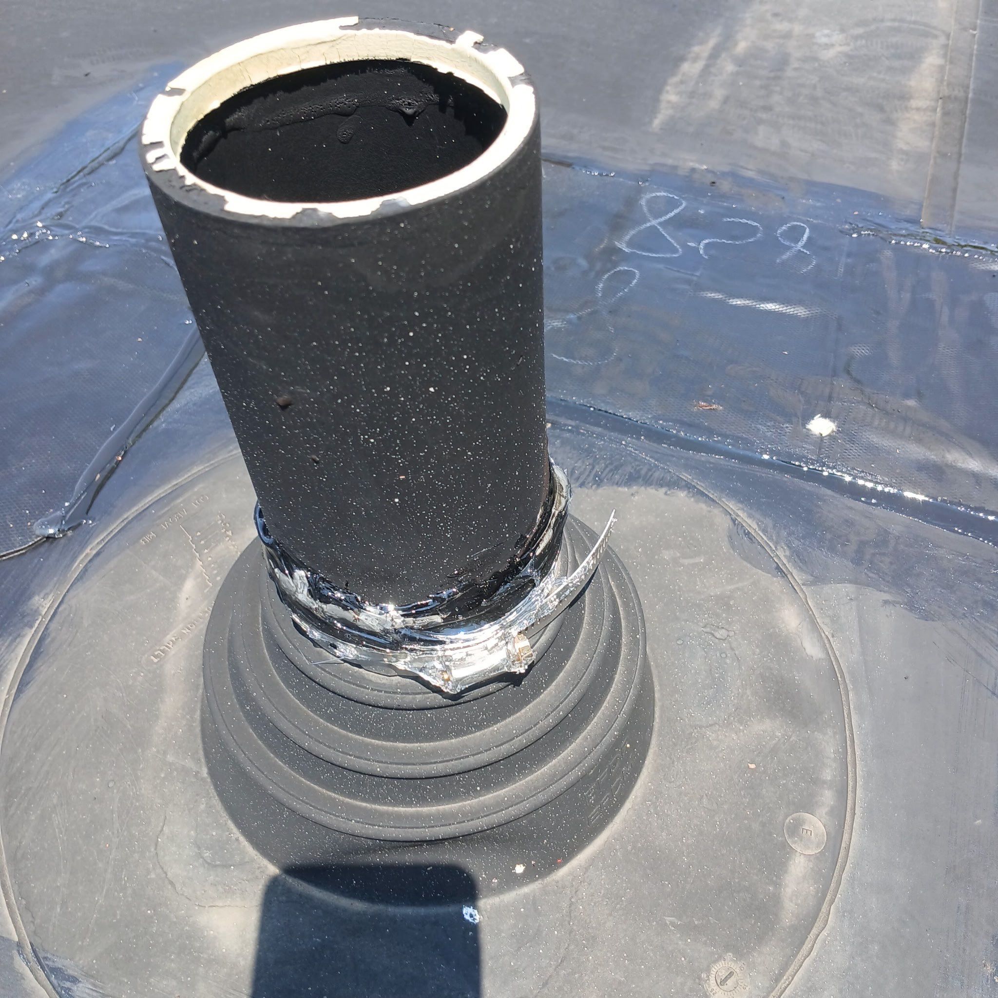Commercial Rubber Flat Roof Repair by KFX Roofing