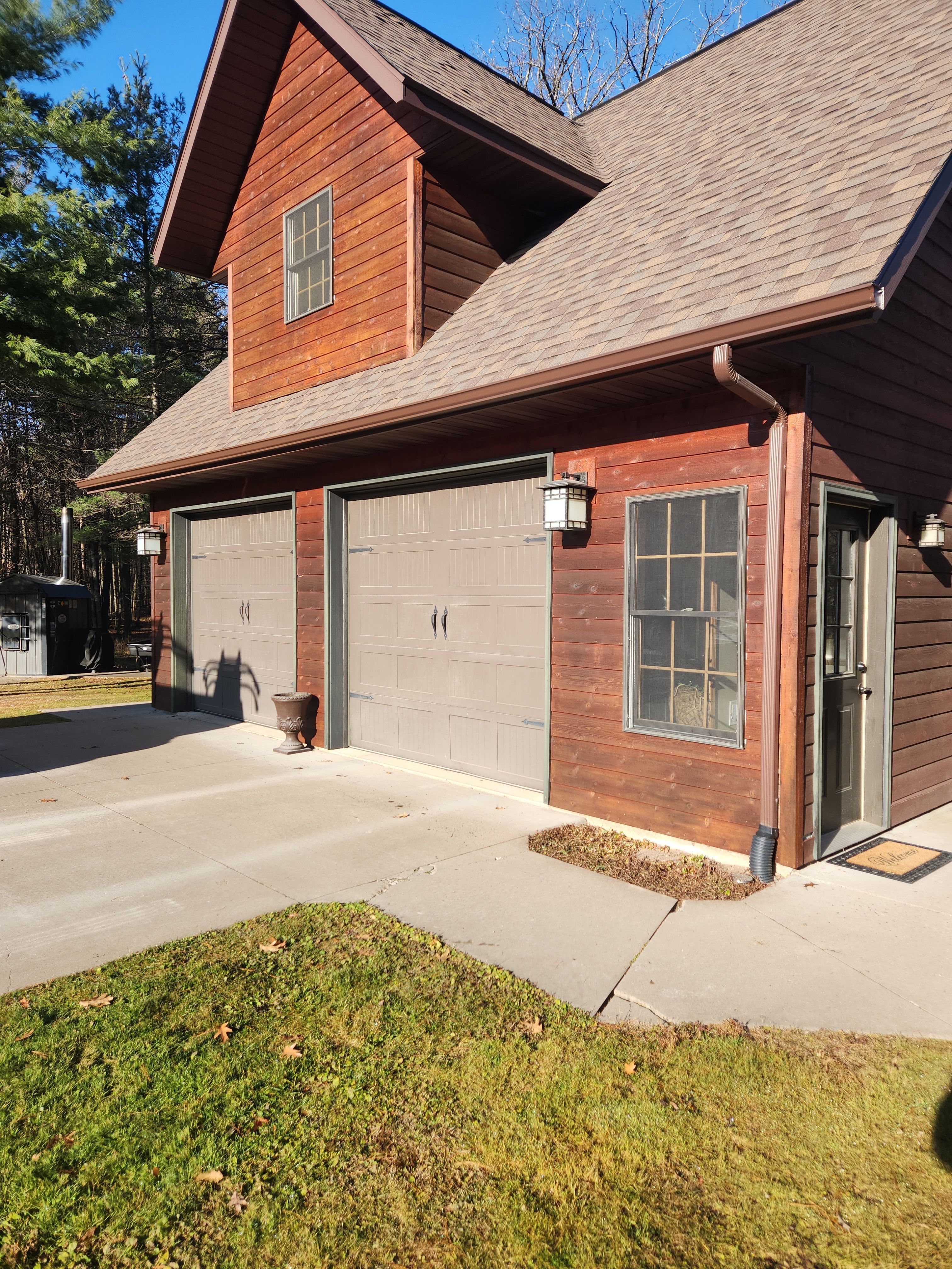 5-Inch Royal Brown Gutter Installation – Balsam Lake, WI by Next Level Seamless Gutters / Exteriors Inc.