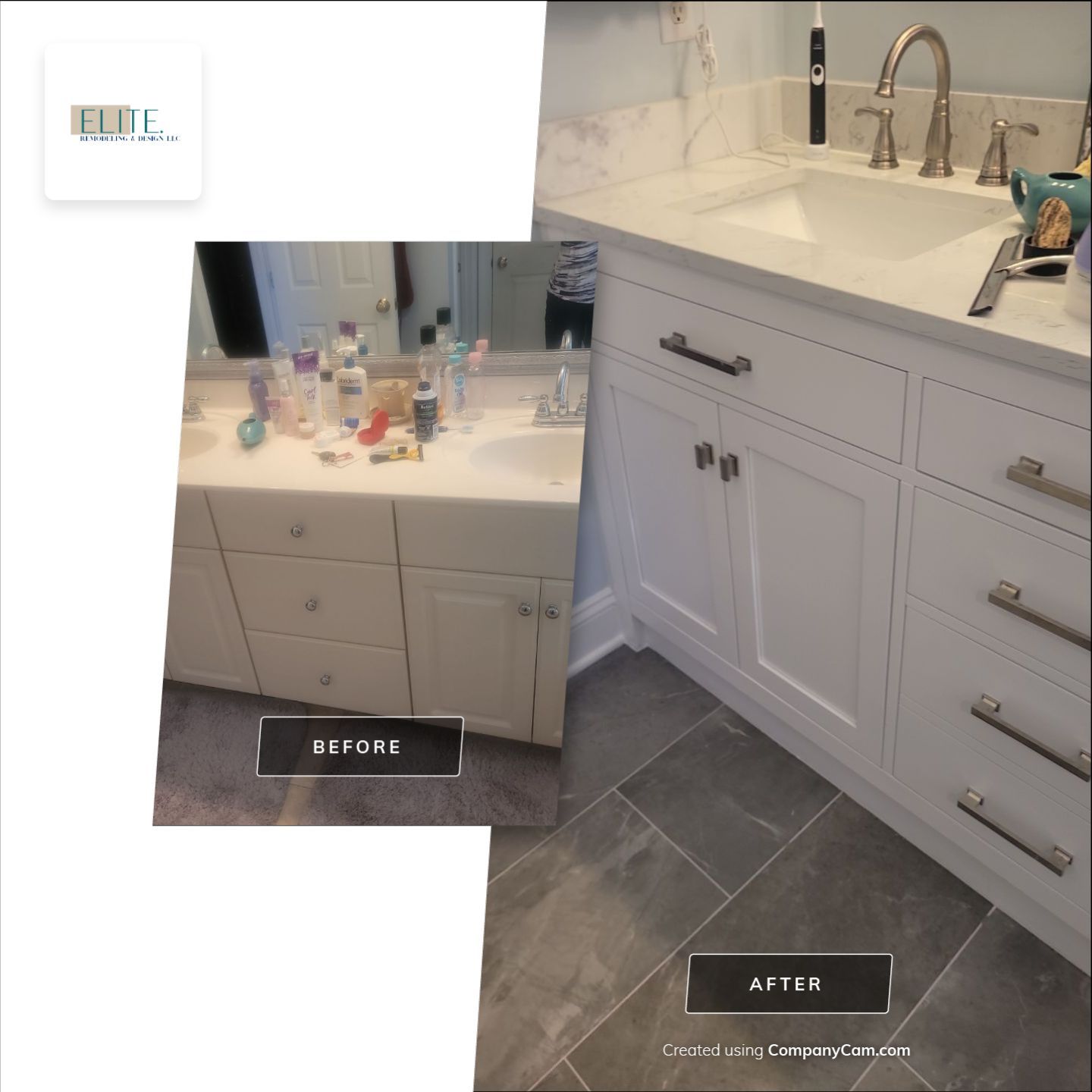 A Stunning Cary Bathroom Reimagined by Elite Remodeling and Design LLC