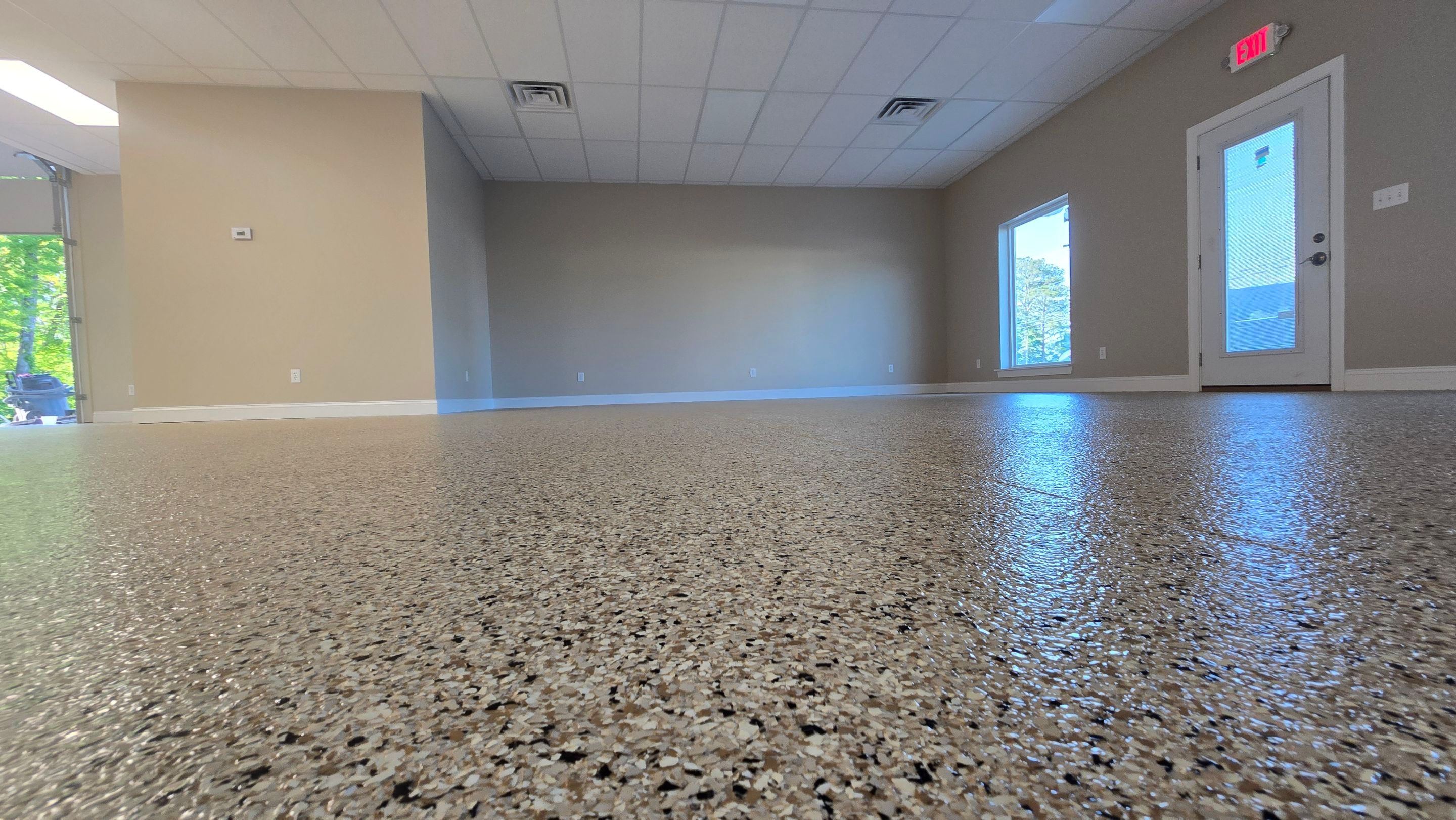 Garage Using Flake by Elite Floor Solutions
