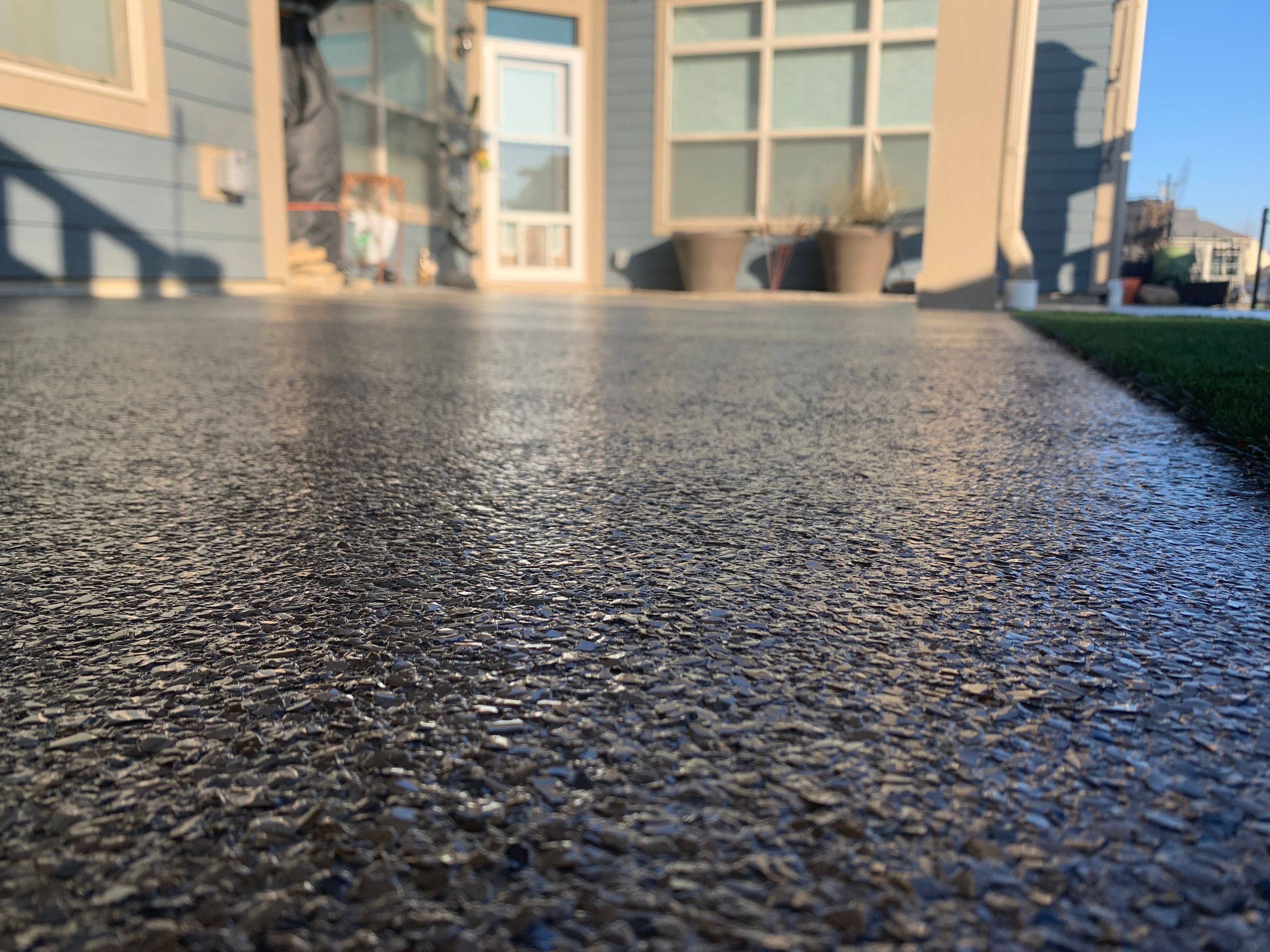 Patio Installation using Flint by Your1DayFloor.com