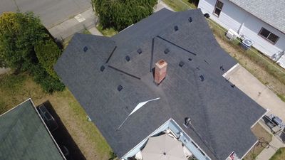 Residential Roof Replacement and Decking Repair in E Courtland Ave Spokane WA 99207 The Cascade System - Certainteed Landmark® Shingle - Moire Black