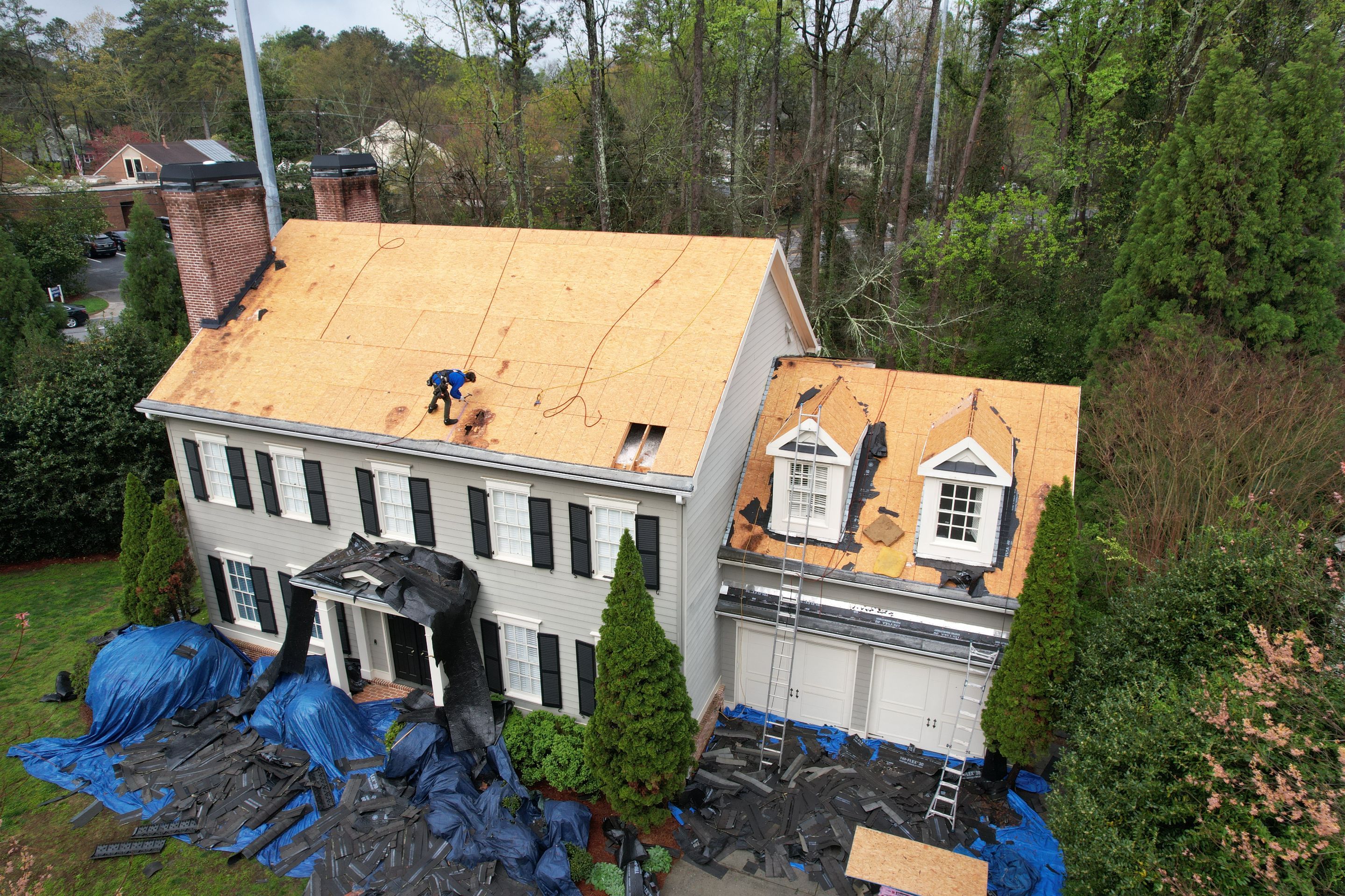 Residential Roofing Installation using Owens Corning by Inspector Roofing and Restoration