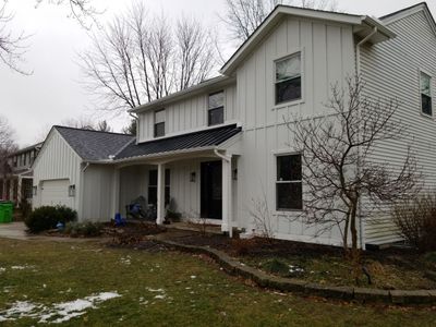 James Hardie Siding  using James Hardie Board and Batten, White