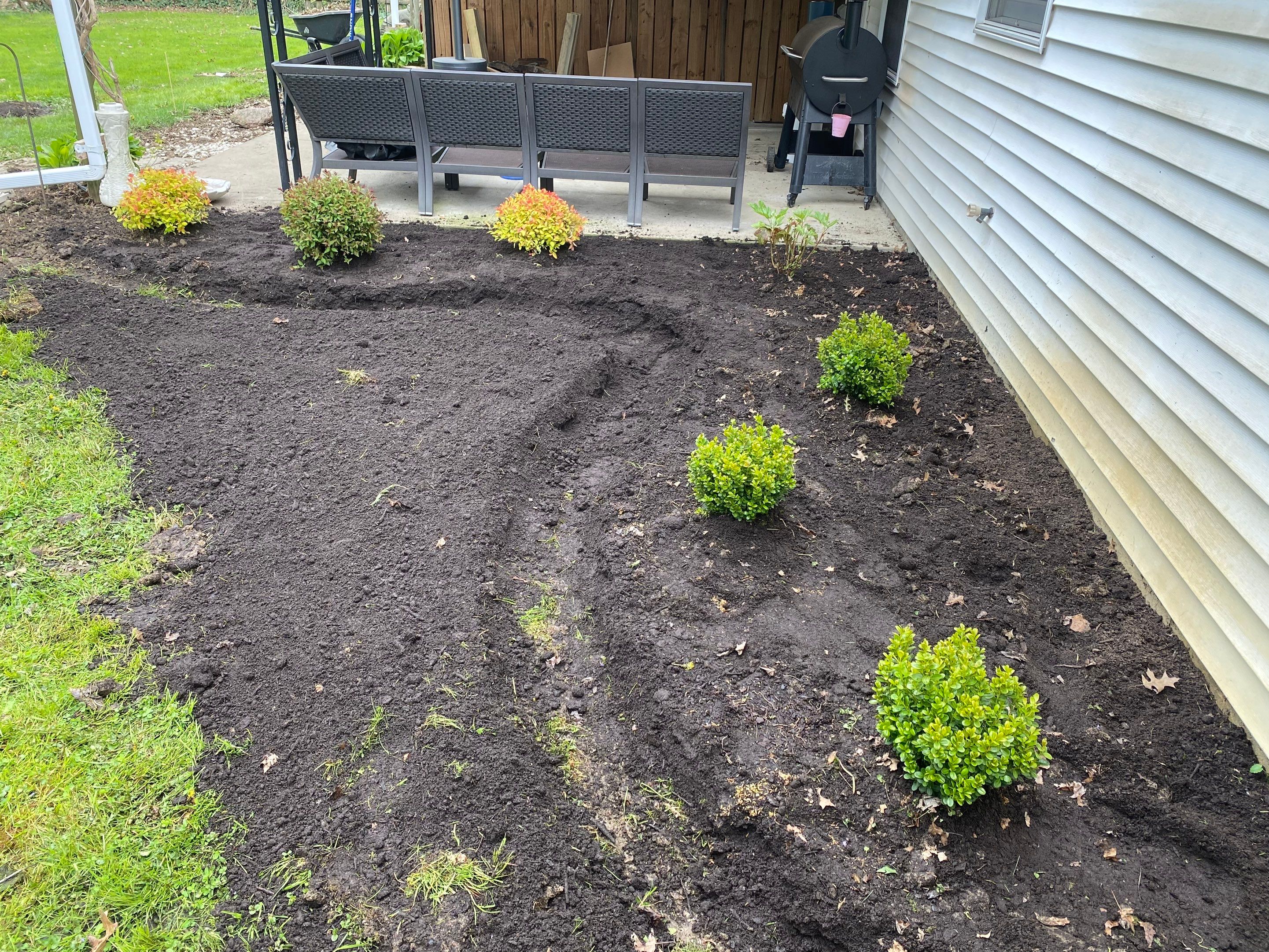 Grading Beds Install by Elm Rose Gardens