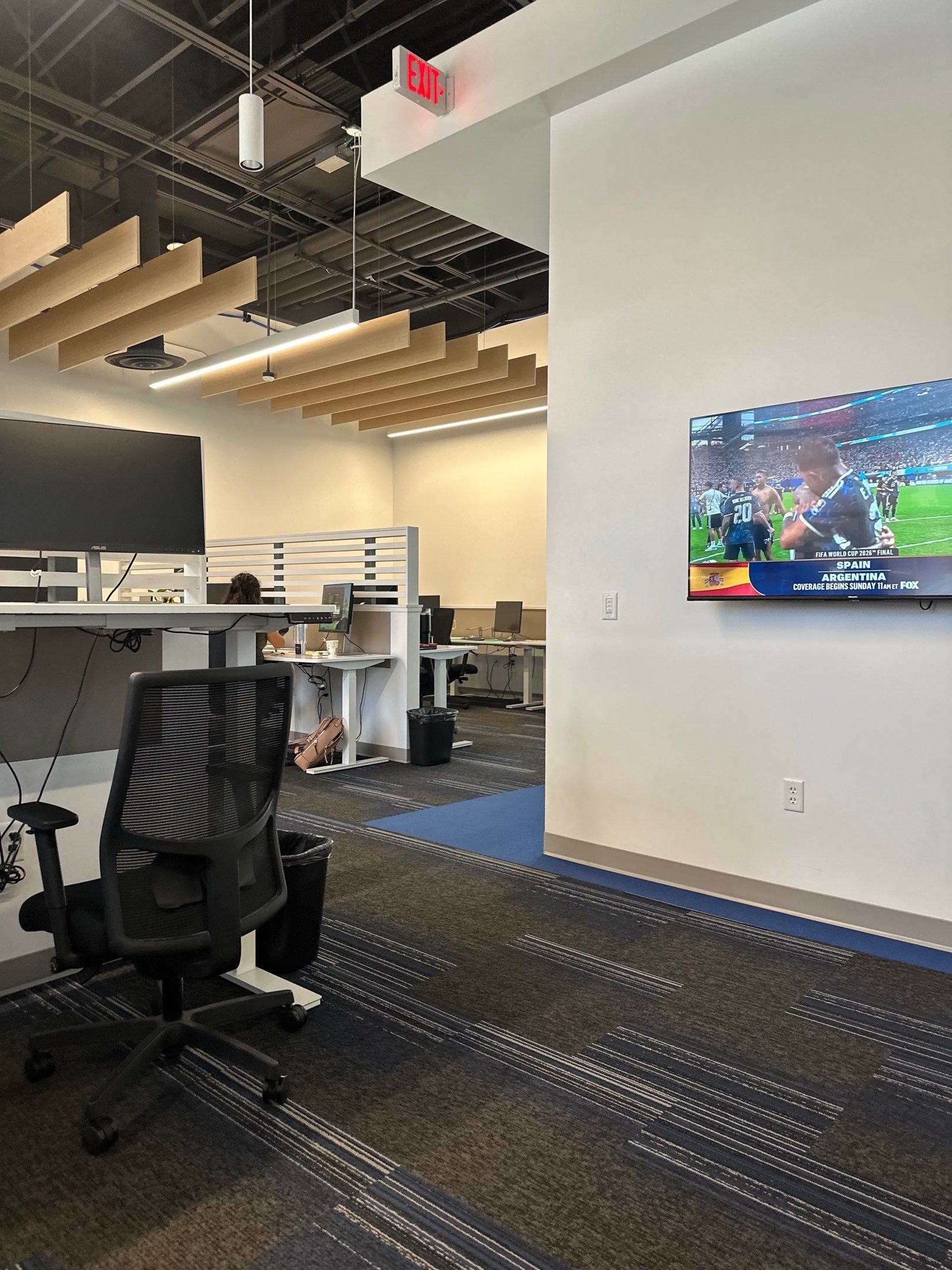 Modern Commercial Office Workspace Buildout and TV Installation in Lincoln by CompanyCam Sales Demo