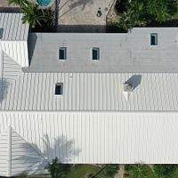 24ga 1.5" Mechanical Seam Solar White by Total Roofing System The Metal Roof Experts