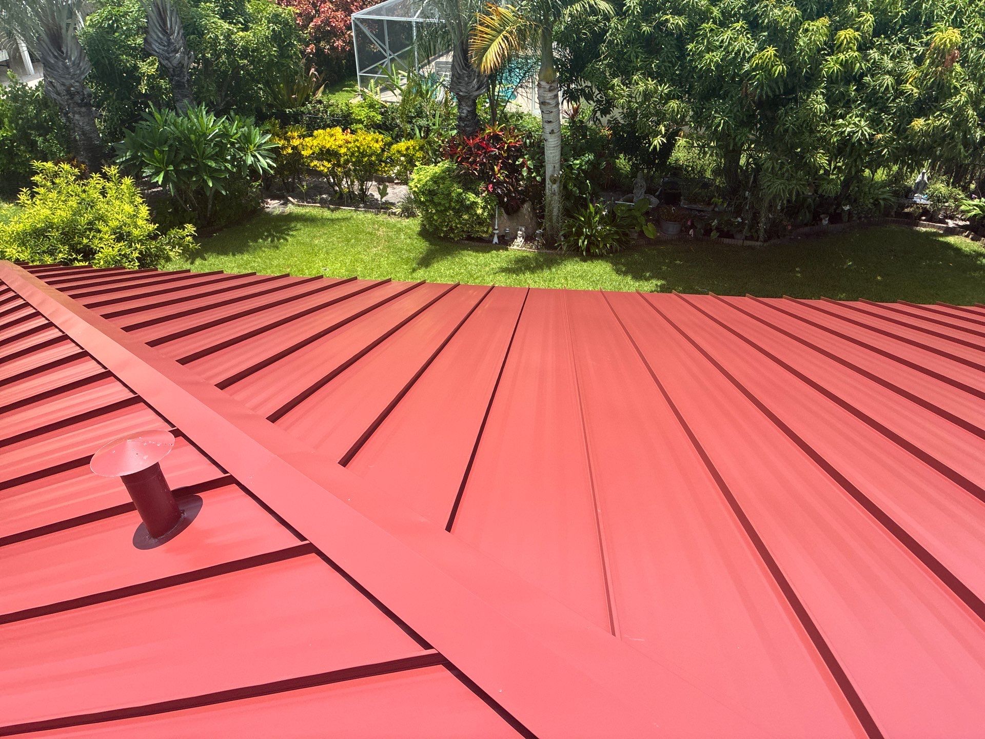 24ga 1.5" Mechanical Seam Colonial Red by Total Roofing System The Metal Roof Experts