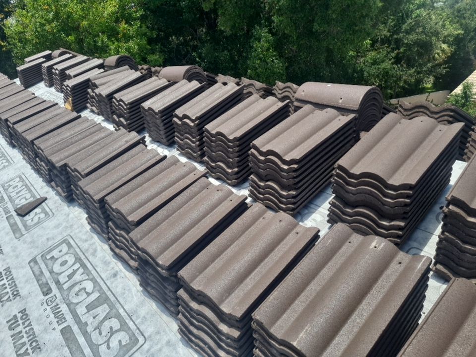 Residential Roofing Installation using Eagle Roofing Tile by BLUES BROTHERS ROOFING