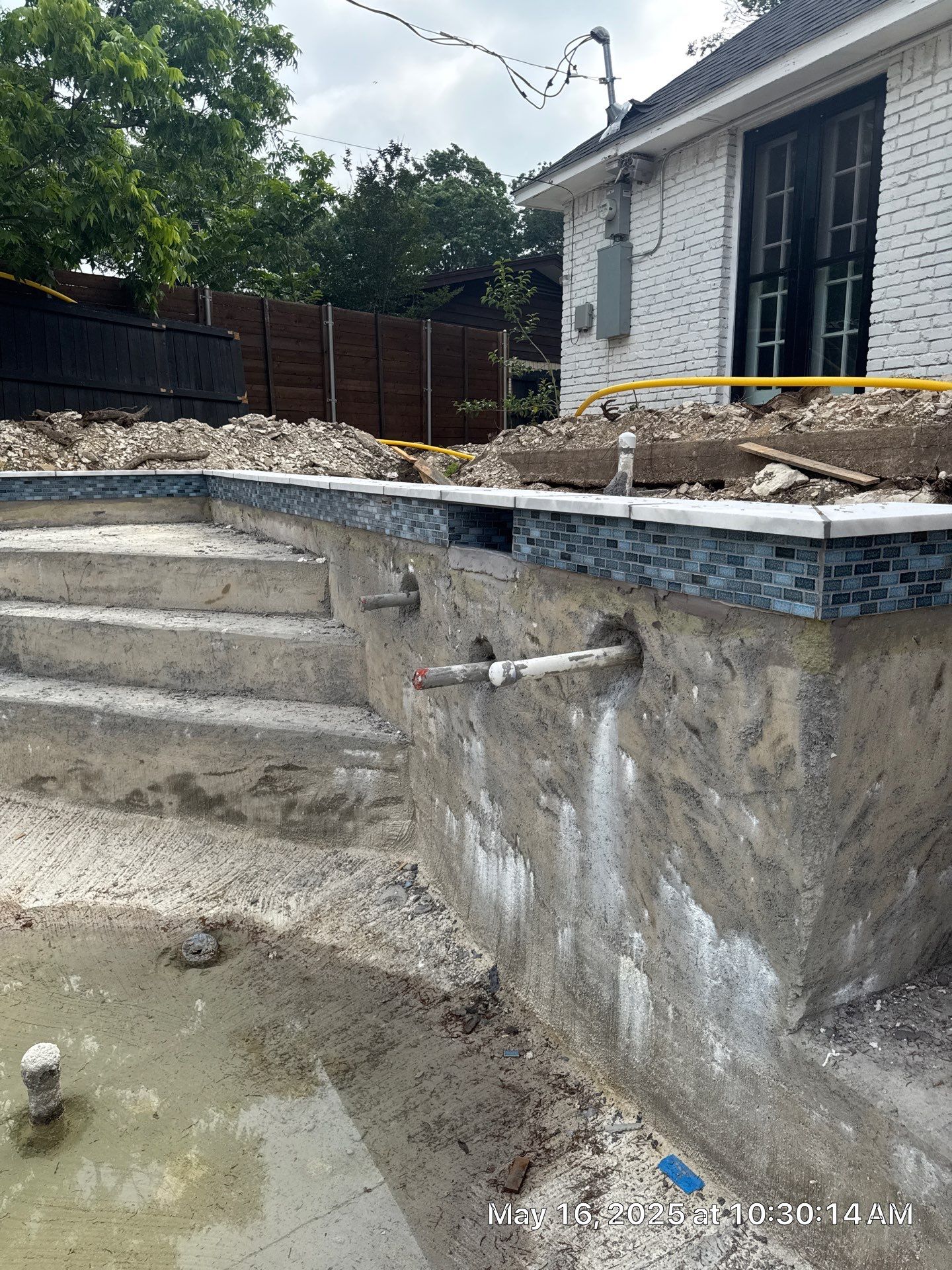 Modern Geometric Pool with Tanning Ledge by Pinnacle Pools and Spas - DFW